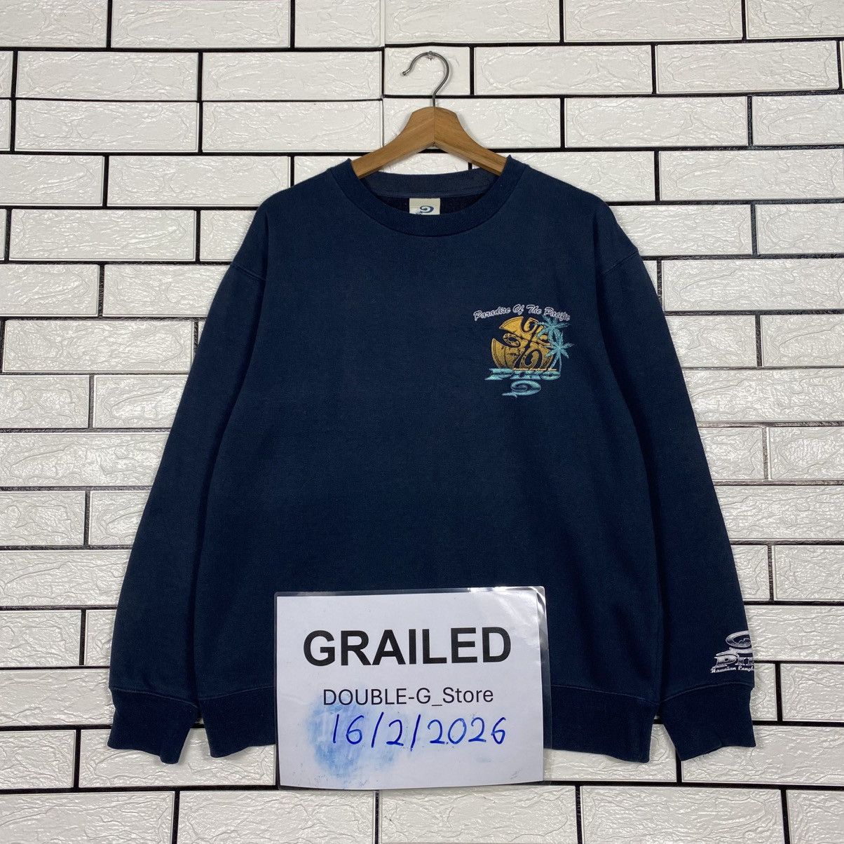 Japanese Brand Vintage Sweatshirt Hawaii Piko Big Logo Size US M / EU 48-50 / 2 - 1 Thumbnail