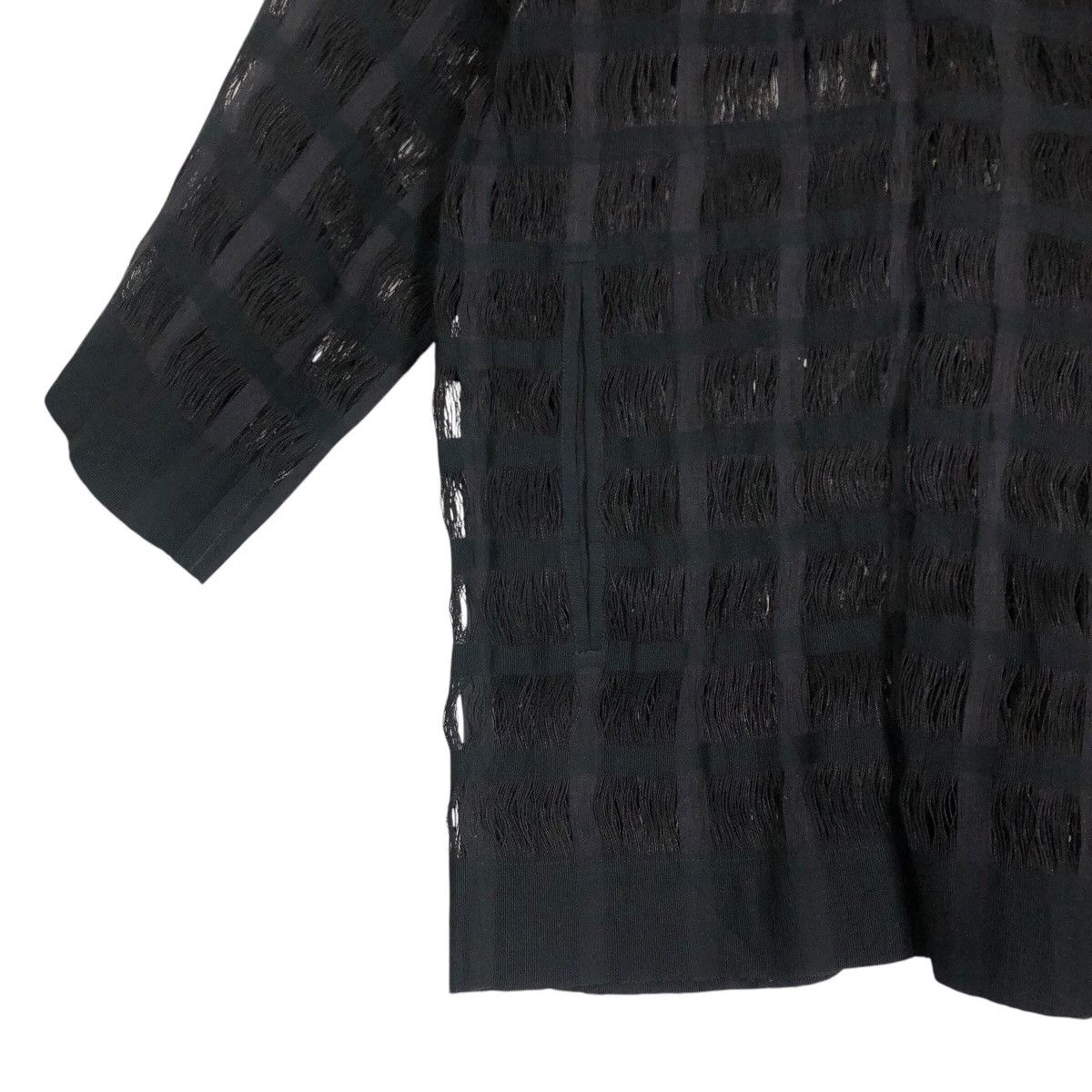 Issey Miyake Vintage Issey Miyake Permanente S/S 1995 Wool Mesh Jacket Size US L / EU 52-54 / 3 - 6 Thumbnail