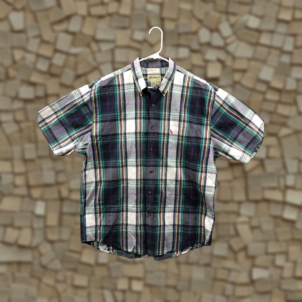 Eddie Bauer Eddie Bauer Shirt L Mens Short Sleeve Button-Down Collar Multicolor Size US L / EU 52-54 / 3 - 1 Thumbnail