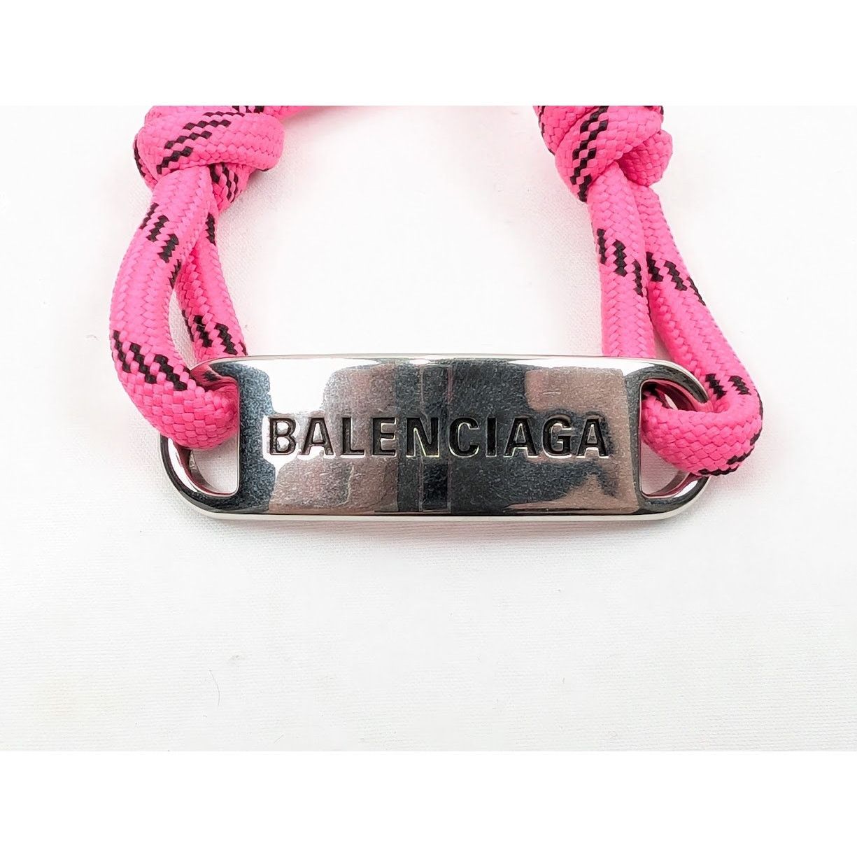 Balenciaga o1rshd1 Size: OS / Logo Bracelet in Pink Size ONE SIZE - 5 Thumbnail