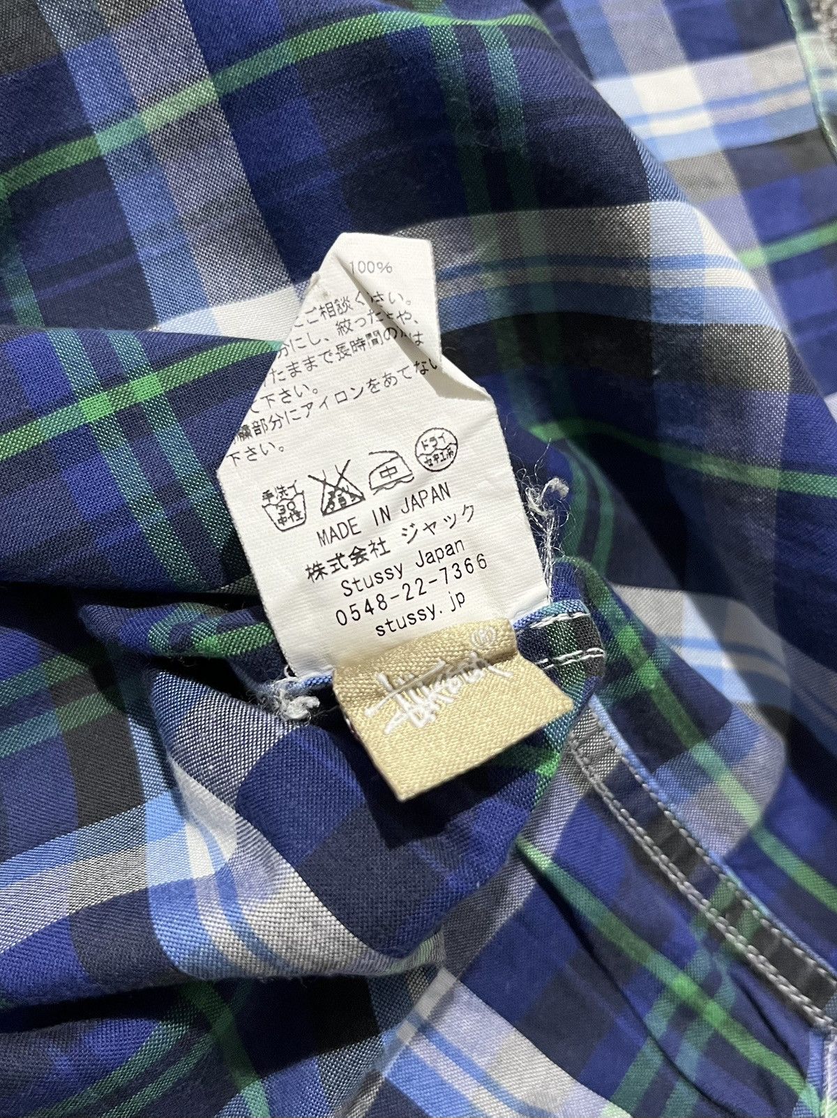 Stussy 2000s Stussy Plaid Shirt Size US XL / EU 56 / 4 - 7 Thumbnail