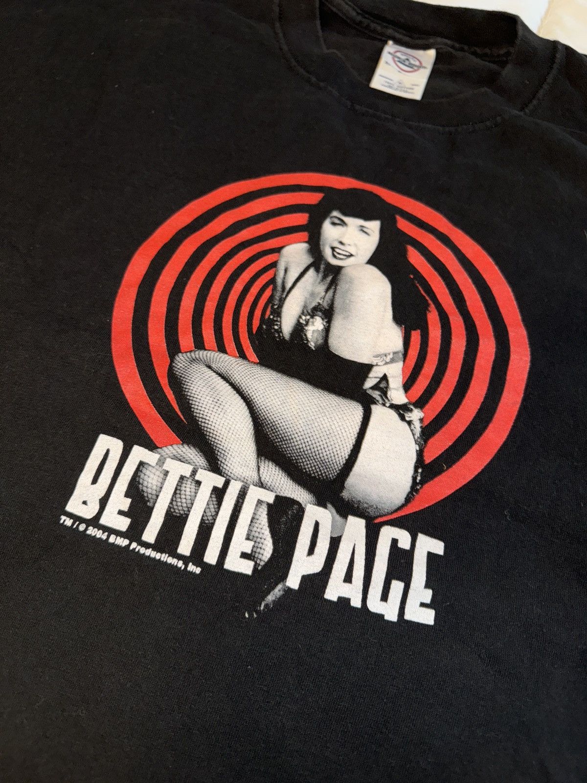 image of Delta x Vintage 04 Bettie Page Tee XL in Black, Men's