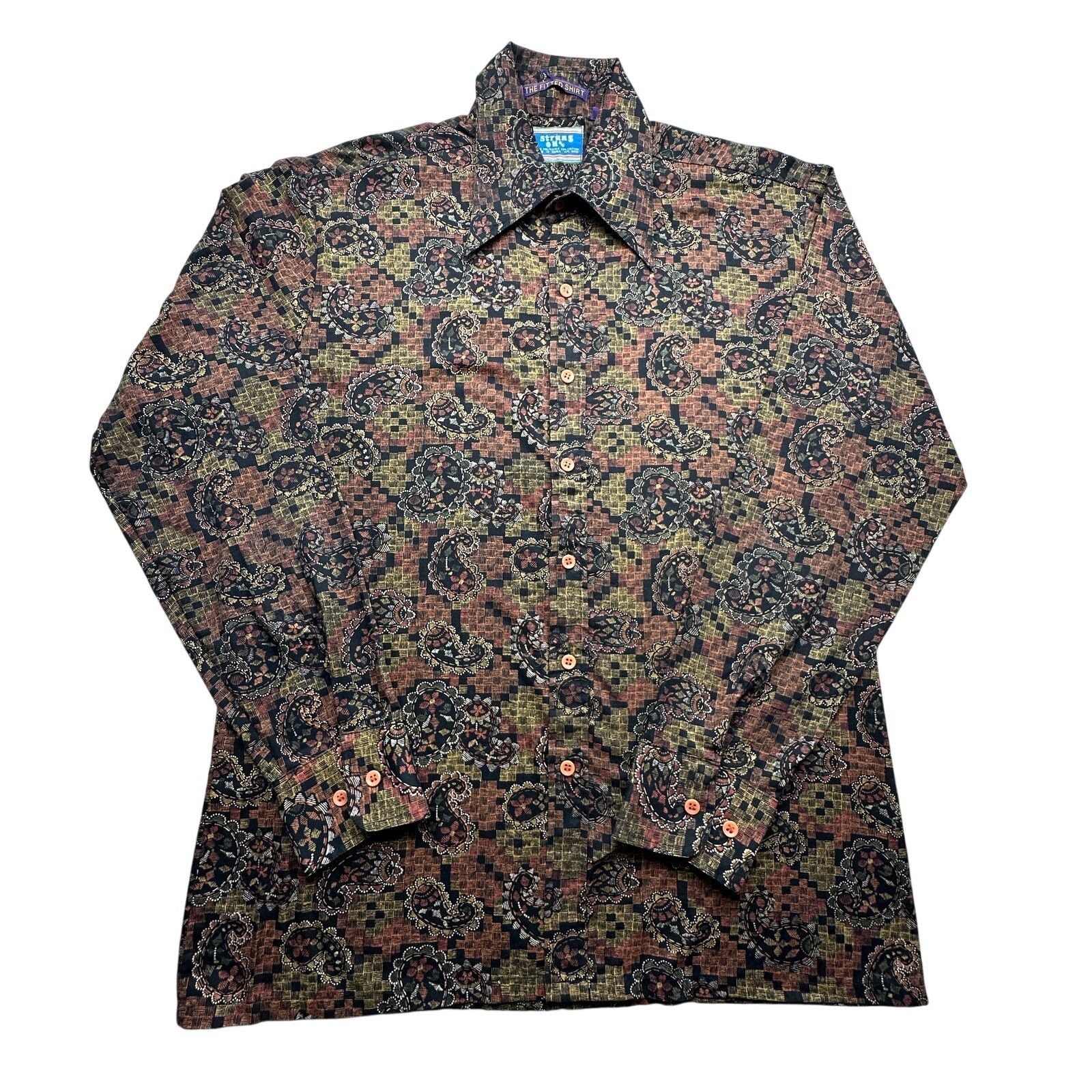 Vintage Vintage 70s Strung Out Psychedelic The Fitted Shirt Mens L Size US L / EU 52-54 / 3 - 1 Thumbnail