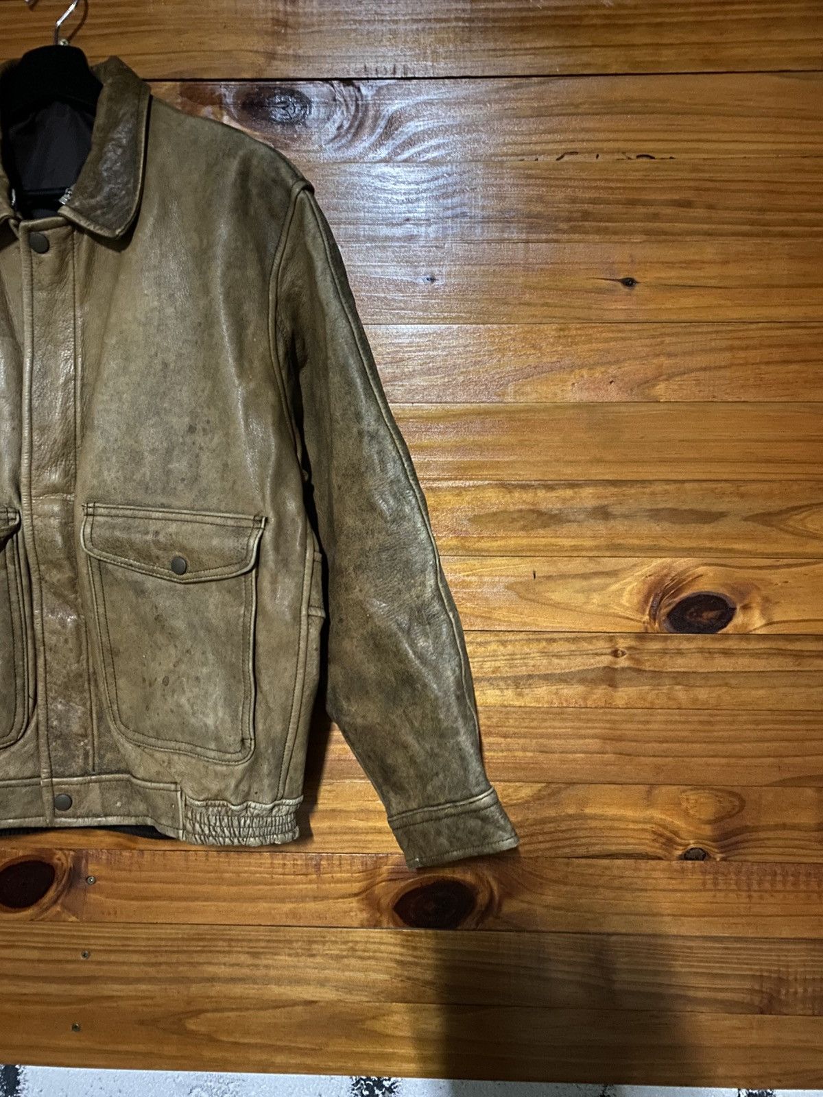 Vintage Vintage Brown Leather Jacket – Classic 1980s Men Outerwear Size US M / EU 48-50 / 2 - 6 Thumbnail
