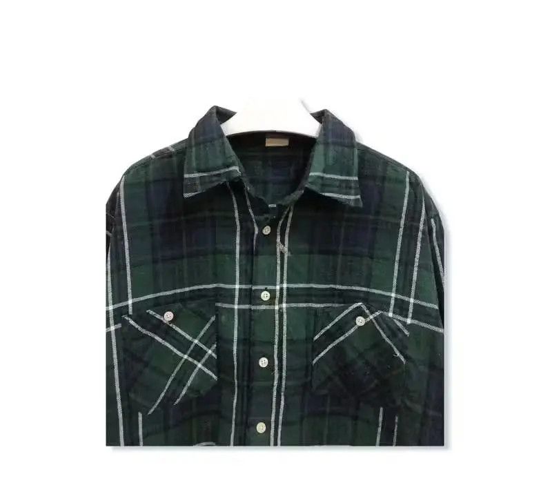 Flannel Vintage O.C Plaid Tartan Flannel Shirt 👕 Size US L / EU 52-54 / 3 - 2 Thumbnail