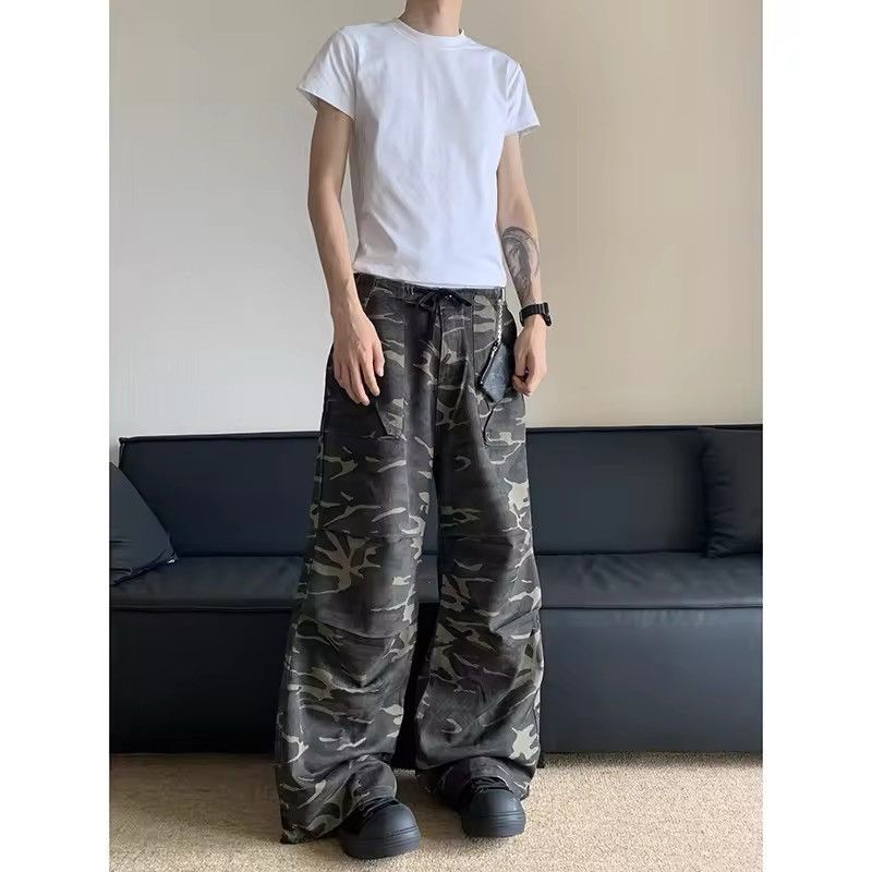 Japanese Brand × Other Camouflage Baggy Cargo Pant Size US 33 - 2 Thumbnail