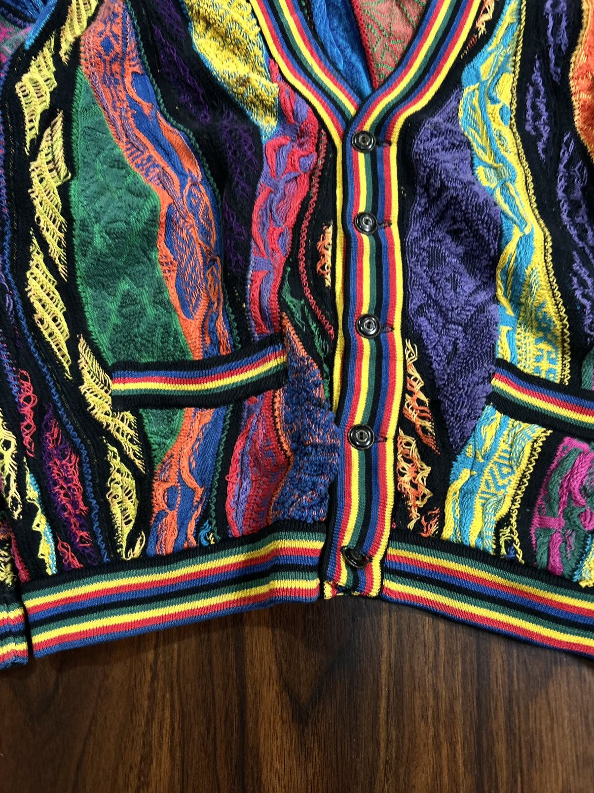 Coogi RAREST COOGI 3D COLOURED CARDIGAN Size US L / EU 52-54 / 3 - 3 Thumbnail