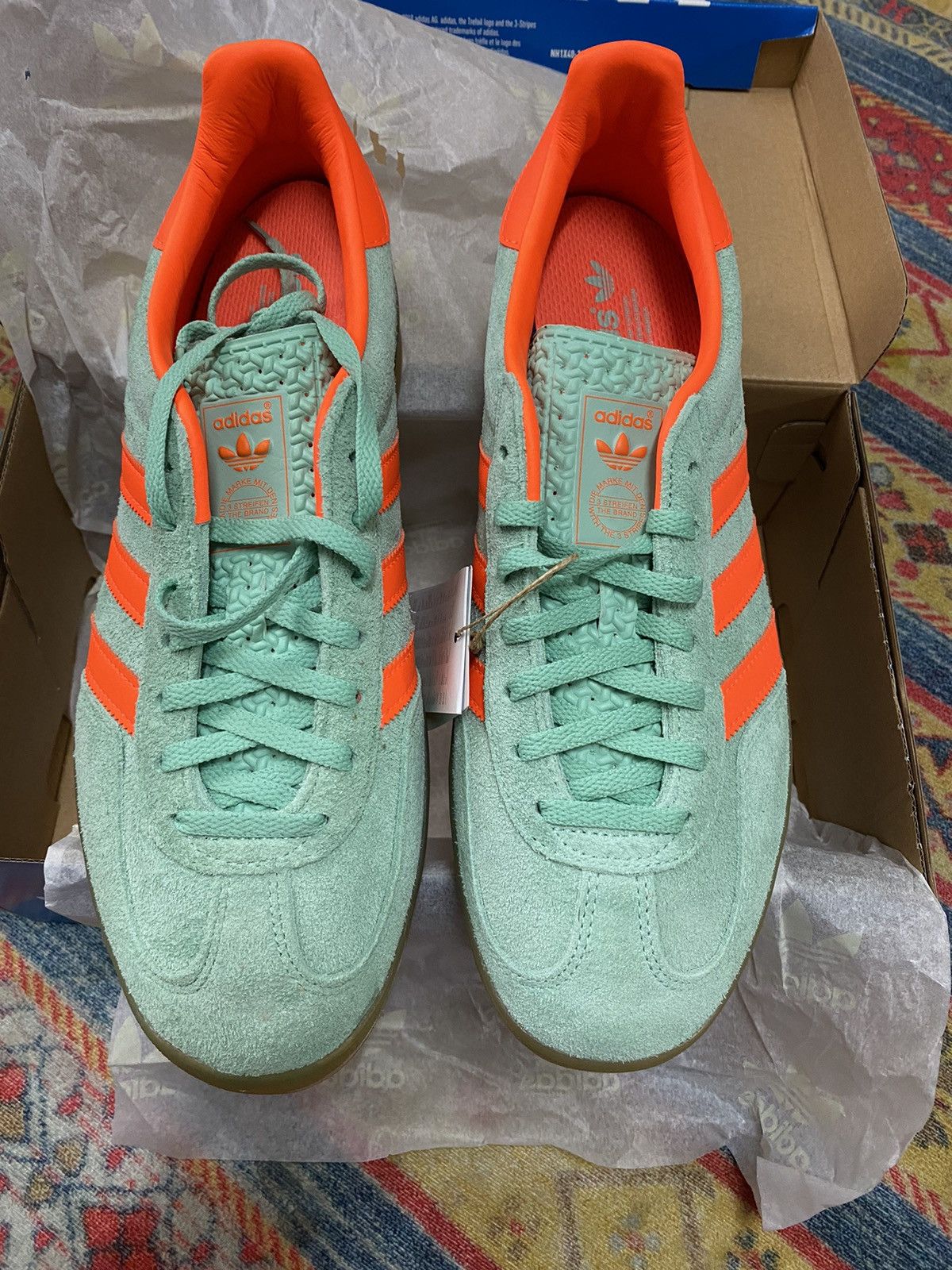 image of Adidas Gazelle Indoor - Pulse Mint(Women’S) Shoes, Women's (Size 10.5)