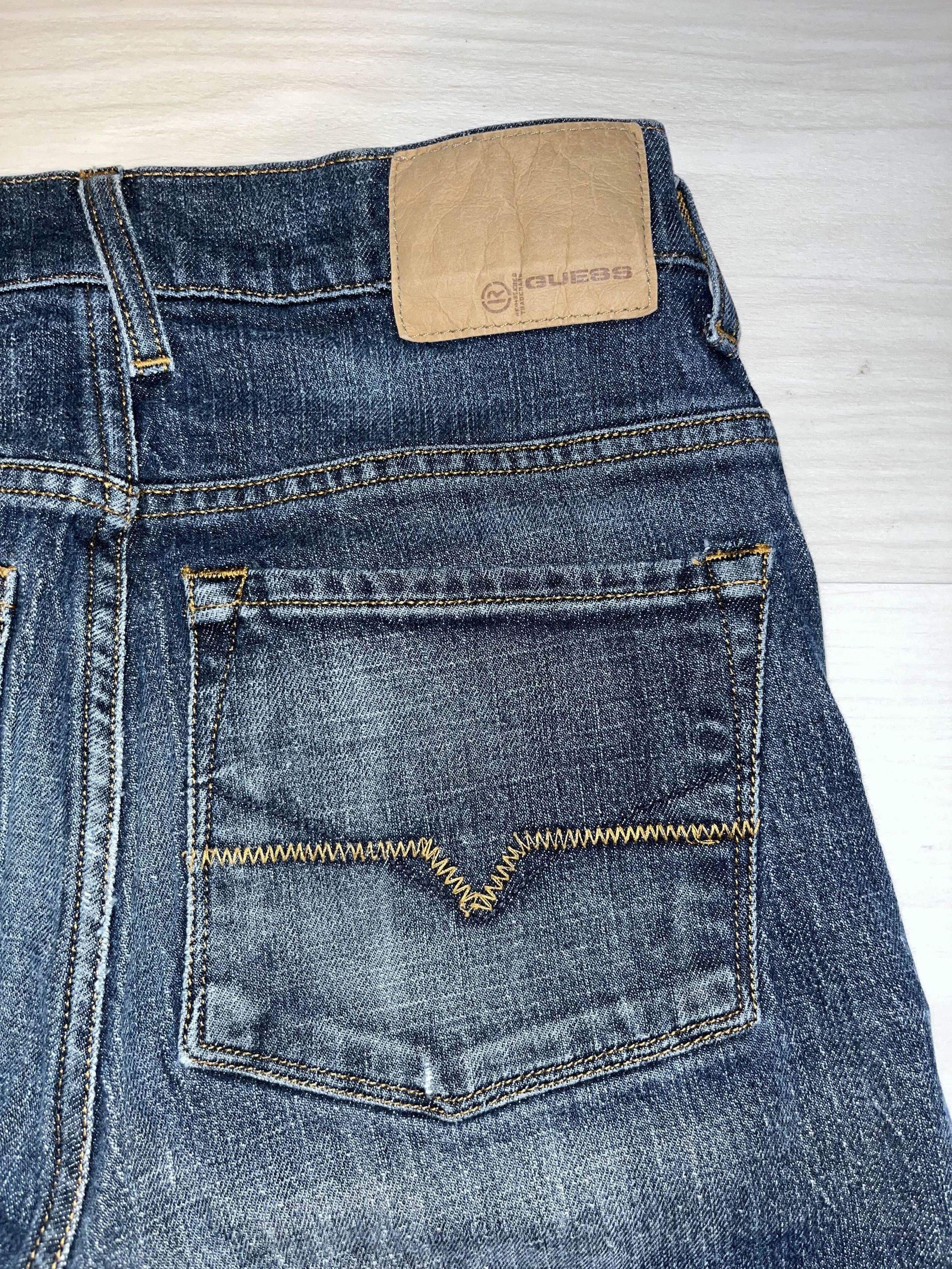 Guess × Vintage y2k style Guess Navy Jeans Size 28" / US 6 / IT 42 - 6 Thumbnail