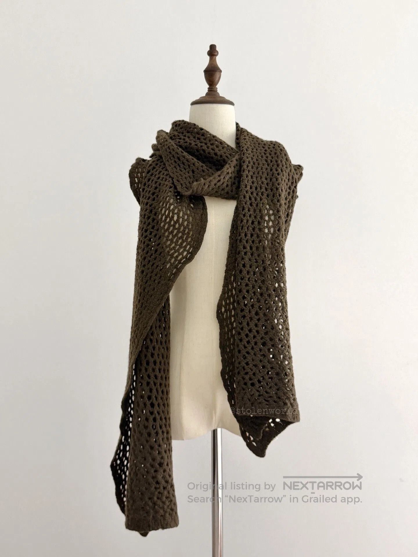 Y's wool crochet scarf by y's. Size ONE SIZE - 7 Thumbnail