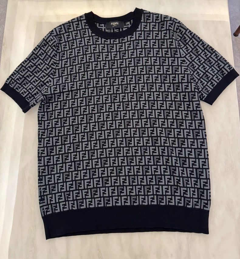 Fendi Fendi Strickwaren mit Logodruck Size US L / EU 52-54 / 3 - 1 Thumbnail