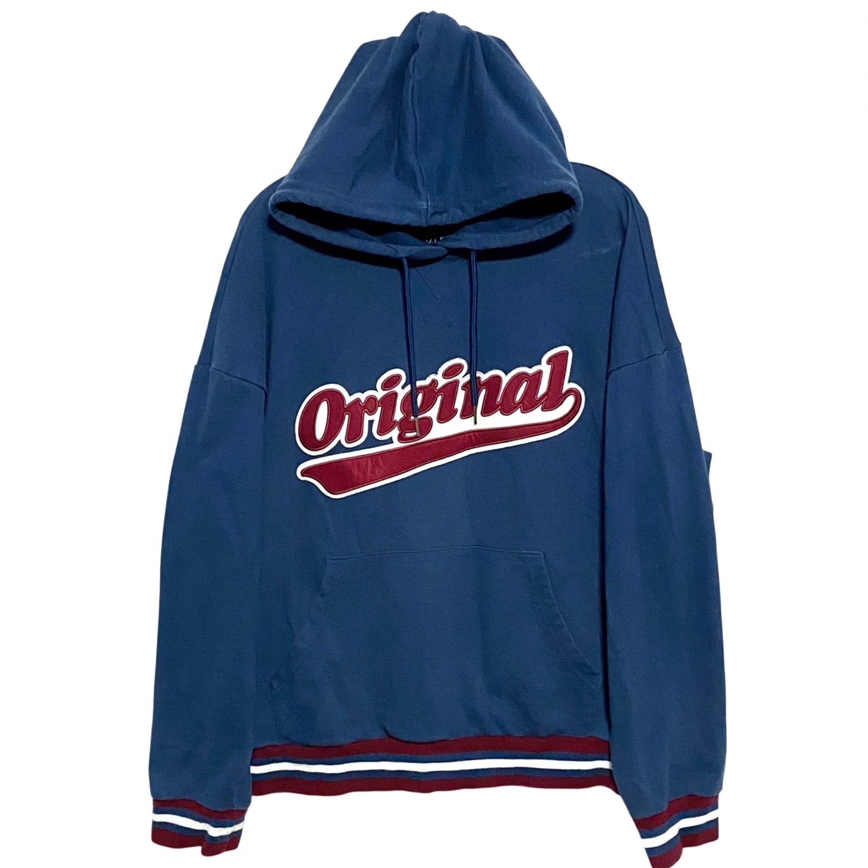 Vintage Original Use Spell Out Embroidered Logo Hoodie Mens L Retro Letterman Hip Hop Size US L / EU 52-54 / 3 - 2 Thumbnail