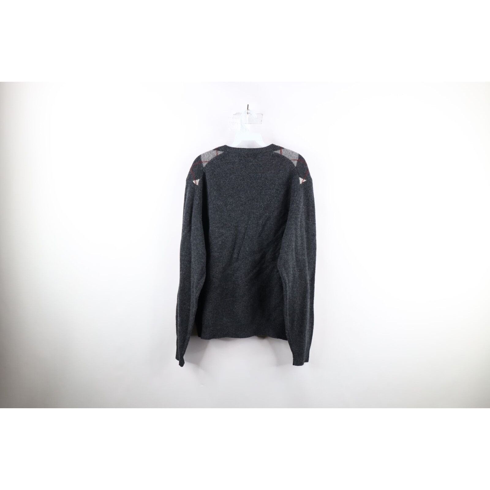 Brooks Brothers Vintage 90s Brooks Brothers Wool Knit Argyle Diamond Sweater Size US L / EU 52-54 / 3 - 5 Thumbnail