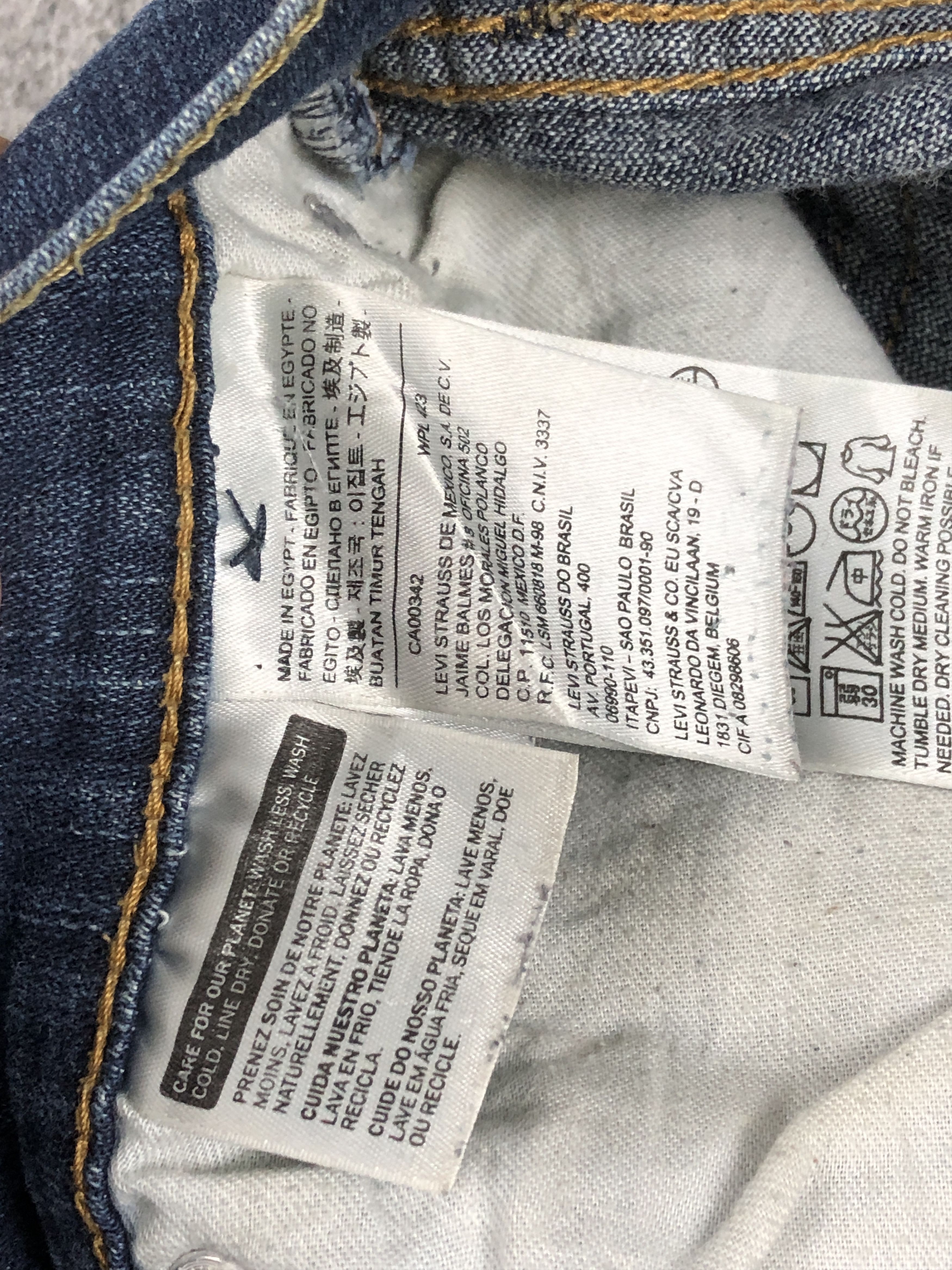 Levi's Vintage Levis 514 Paint Splatter Blue Jeans DP2431 Size US 30 / EU 46 - 7 Thumbnail