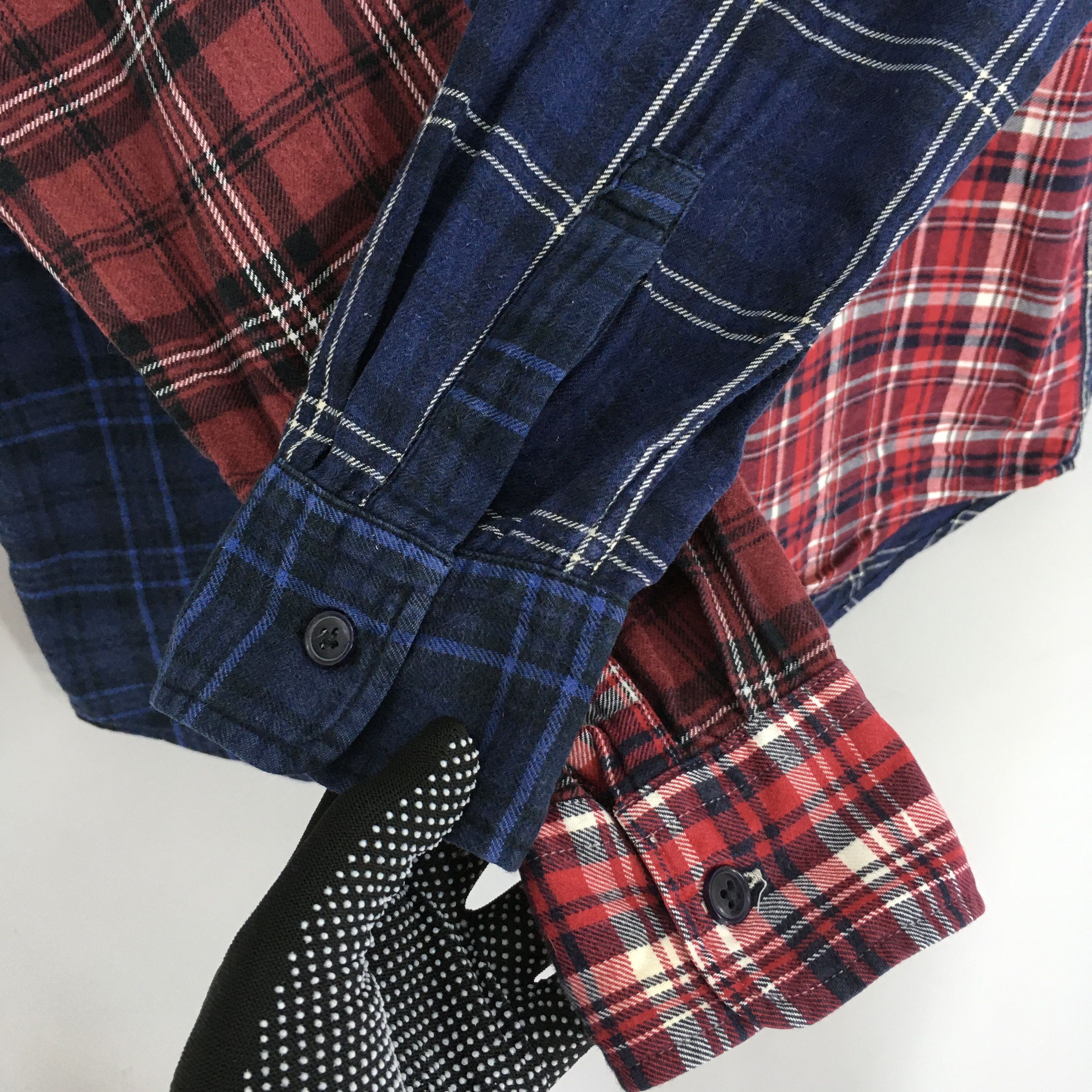 Flannel × Japanese Brand × Vintage Patchwork Checkered Rebuild Flannel Shirt XLarge Size US XL / EU 56 / 4 - 4 Thumbnail