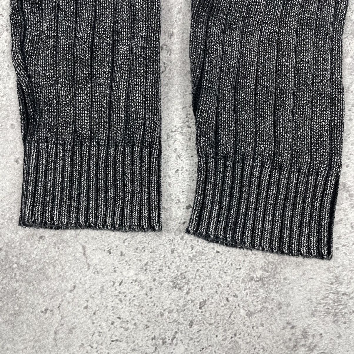 Japanese Brand Vintage Avant-Garde Faded Washed Knitted Zip Sweater Size US L / EU 52-54 / 3 - 6 Thumbnail