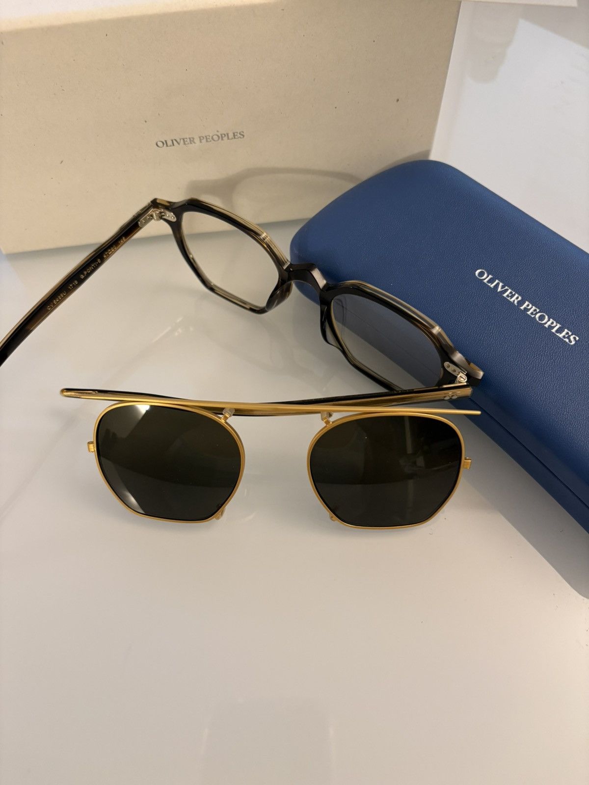 Gio. PONTI - 5 Geometric Eyeglasses 47mm+ Clip-on