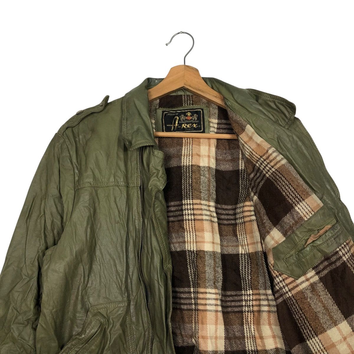 Japanese Brand 🔥VINTGE BIKER LEATHER JACKET BLANKET A REX ISSEY MIYAKE Size US L / EU 52-54 / 3 - 14 Thumbnail