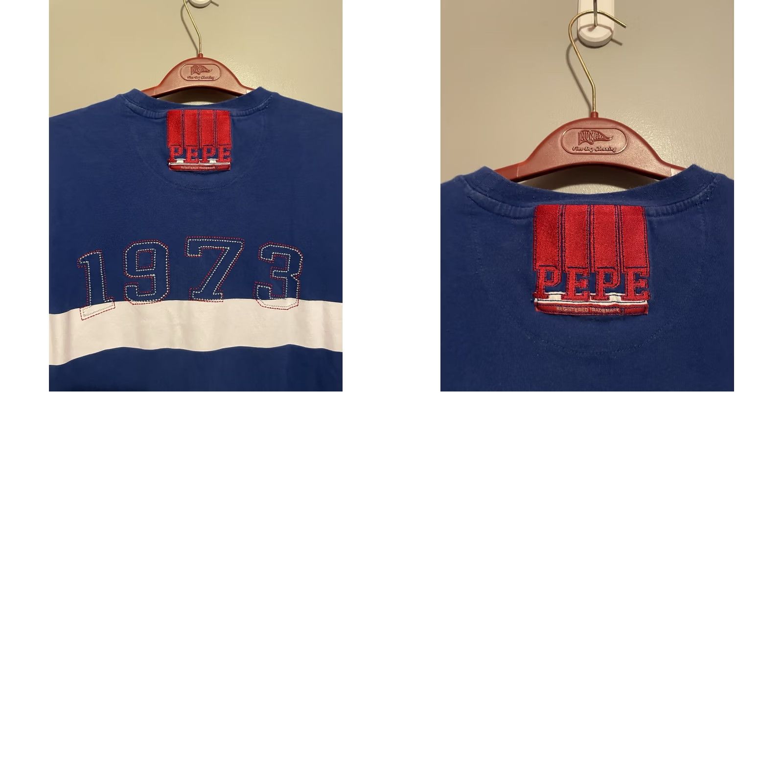Pepe Jeans VINTAGE Pepe Jeans Shirt Mens L Blue Men Y2K Streetwear Spellout Pockets C343 Size US L / EU 52-54 / 3 - 8 Thumbnail