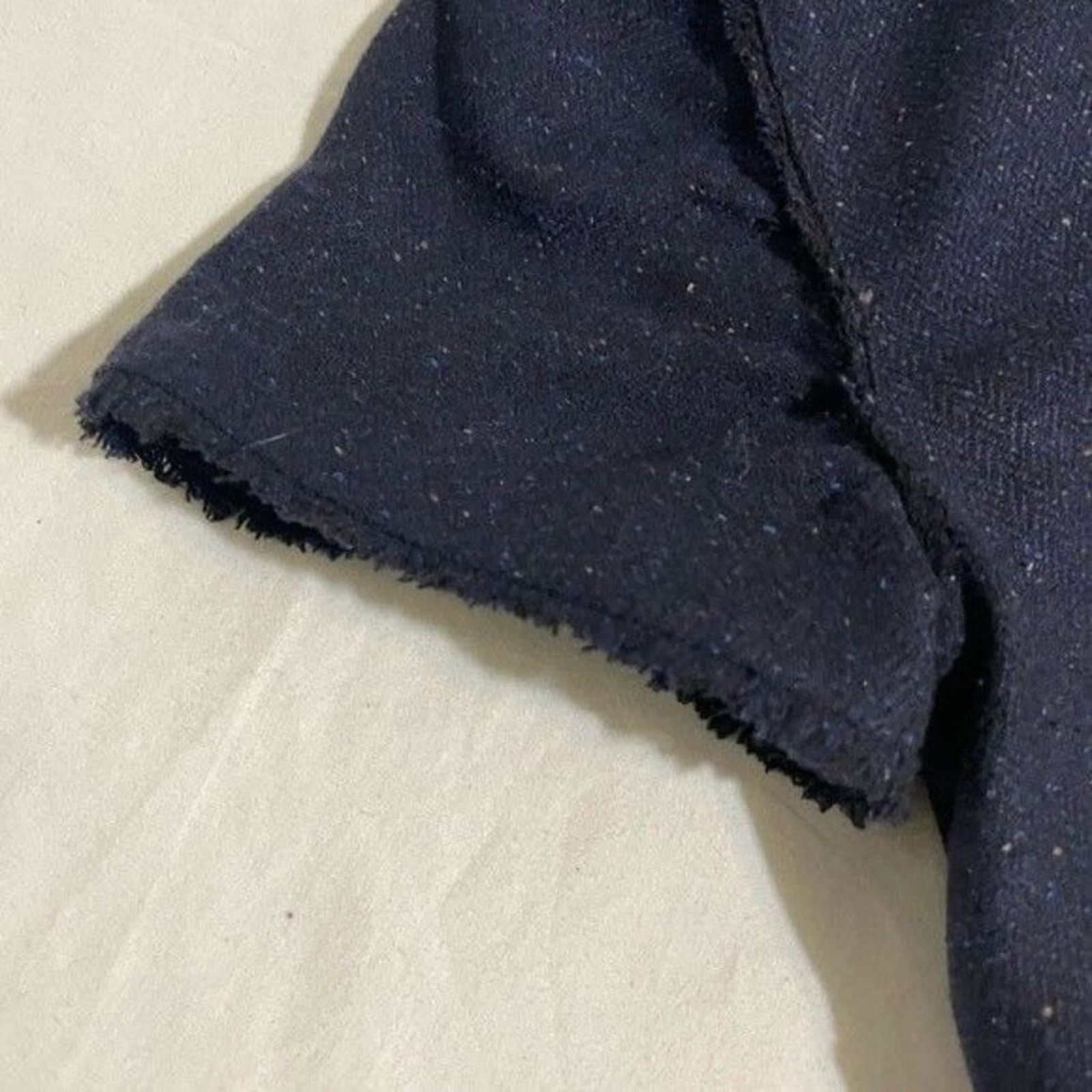 Banana Republic Banana Republic Wool Blend Navy Speckled Dress V-Neck 0P Size XS / US 0-2 / IT 36-38 - 13 Thumbnail
