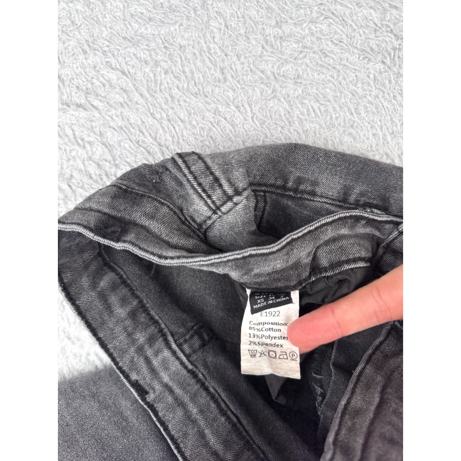 Shein Shein Jeans Women 2 Black Denim Flared Bootcut Distressed Cotton Blend 24x32 Size 26" / US 2 / IT 38 - 7 Thumbnail