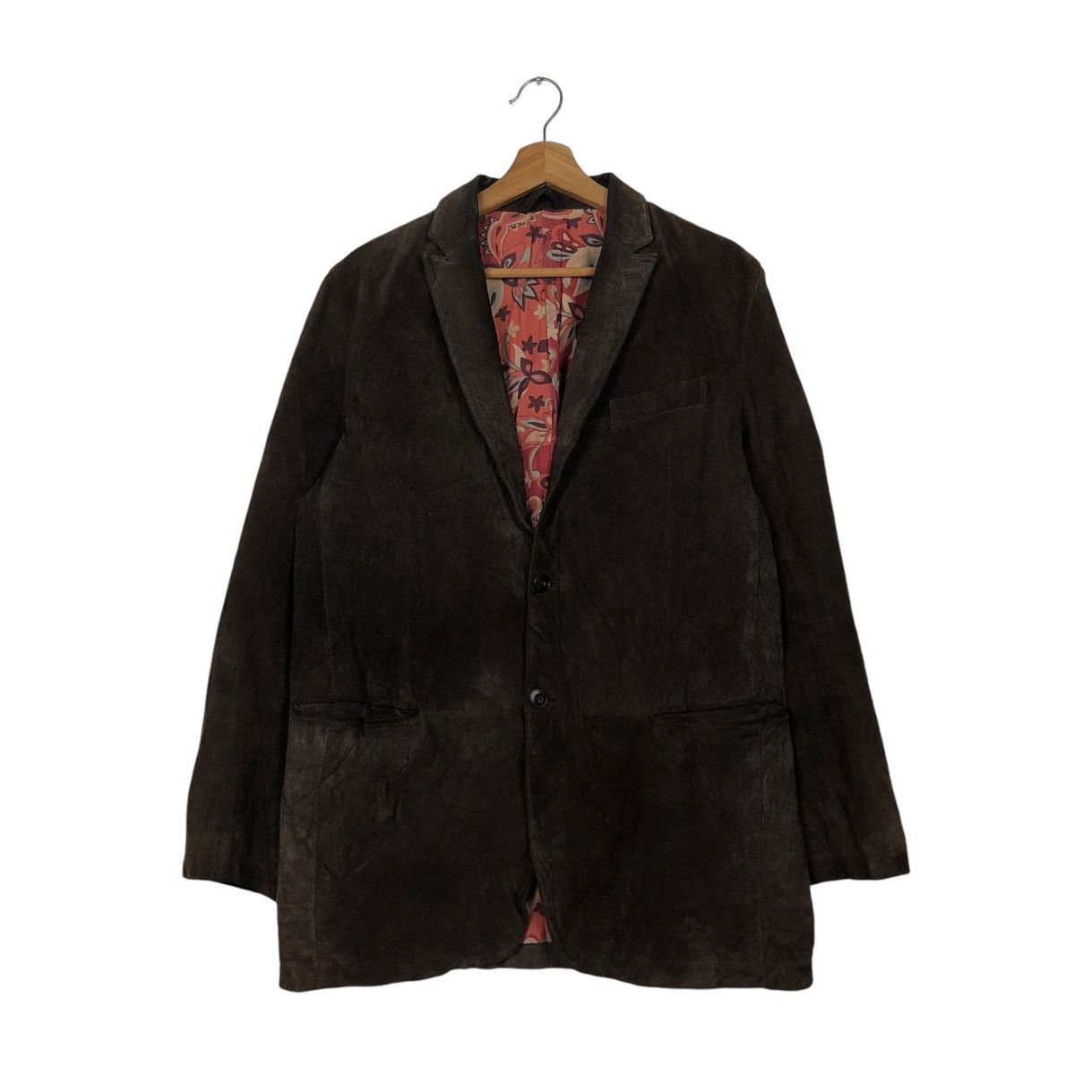 Japanese Brand 🔥VINTAGE LEATHER JACKET TAKATO BLANKET NATIVE FLORAL Size US L / EU 52-54 / 3 - 3 Thumbnail