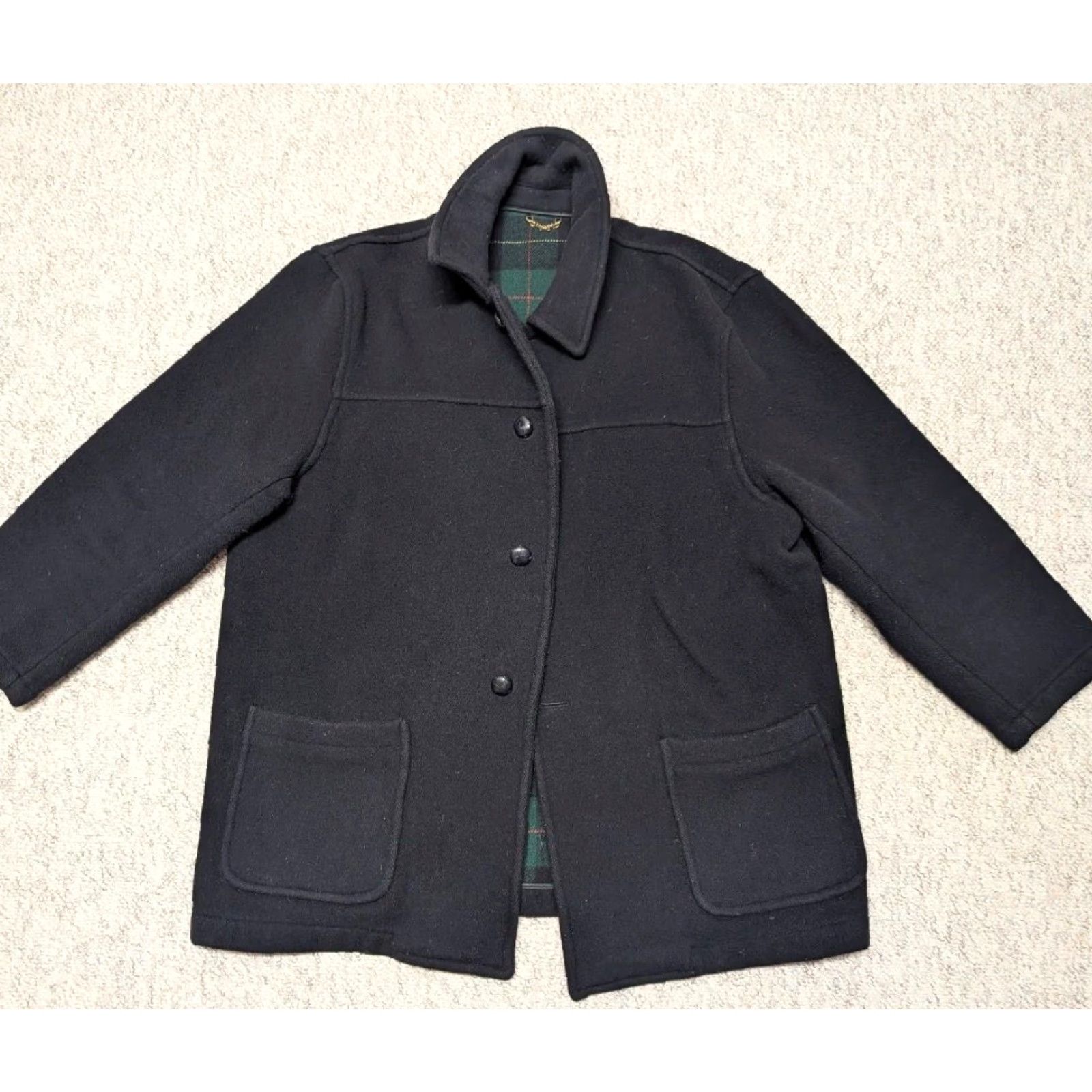 Brooks Brothers VINTAGE Brooks Brothers overcoat Coat Navy 3XL Wool England Men Vintage Chest 29" Length 37" Arm 25" 52-54 Solid Wool Pattern 80% Fabric duffle button Size US XXL / EU 58 / 5 - 4 Thumbnail