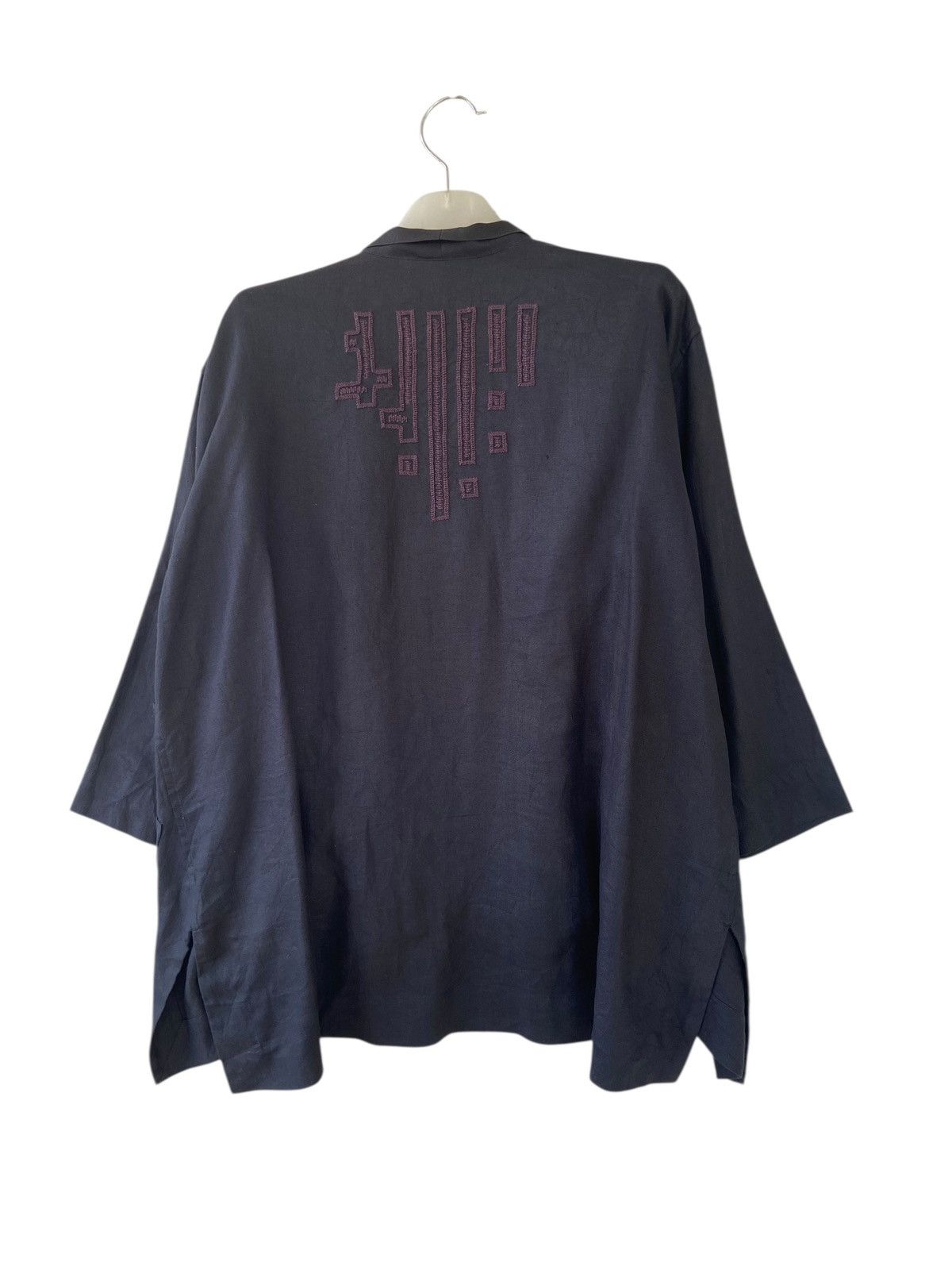 Issey Miyake Vintage Issey Miyake Plantation Norigi Linen Jacket Size US M / EU 48-50 / 2 - 2 Thumbnail