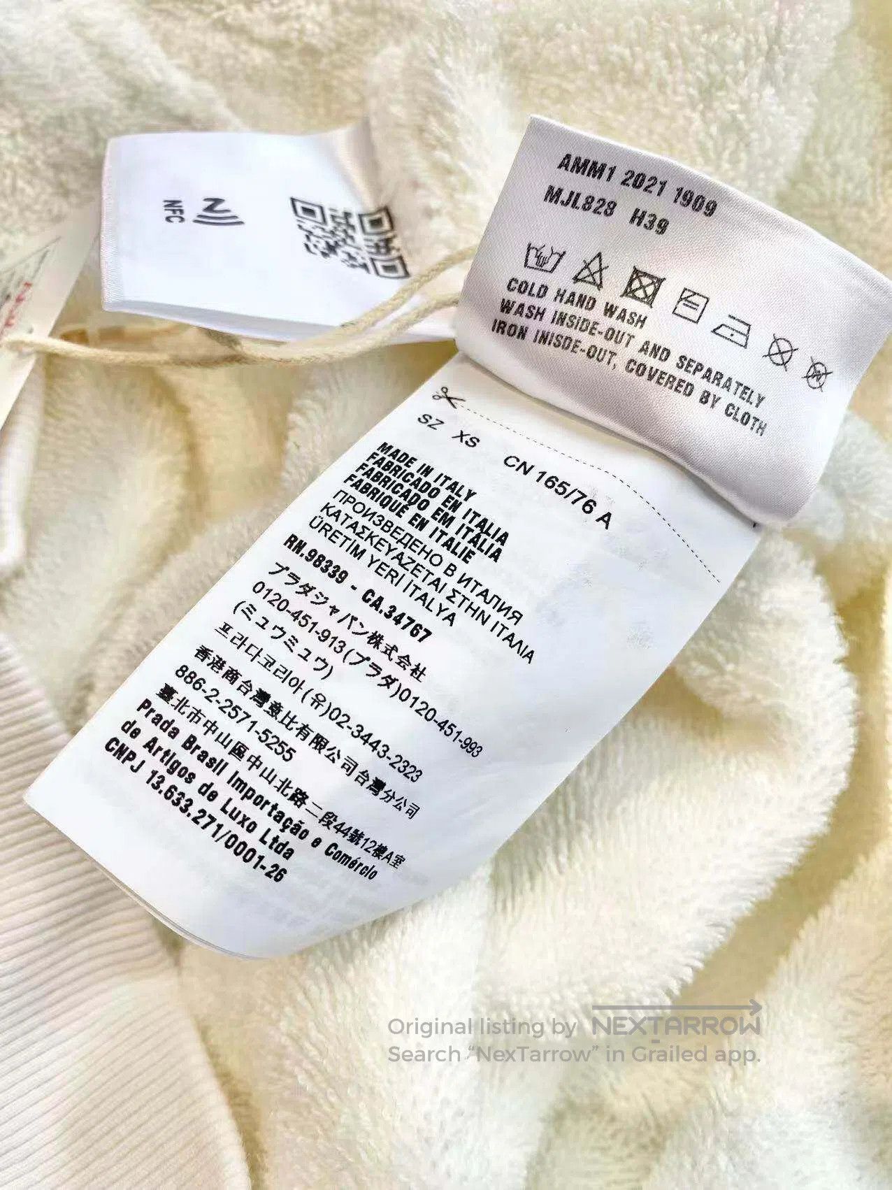 Miu Miu Miu Miu Towel embroidered logo sweatshirt set| Size XS / US 0-2 / IT 36-38 - 7 Thumbnail