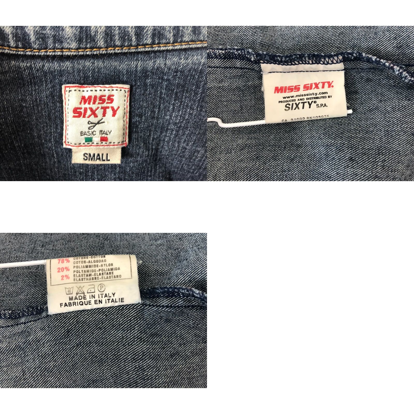 Miss Sixty Miss Sixty Vintage Jacket Women's Blue Cotton S Y2K Size S / US 4 / IT 40 - 8 Thumbnail