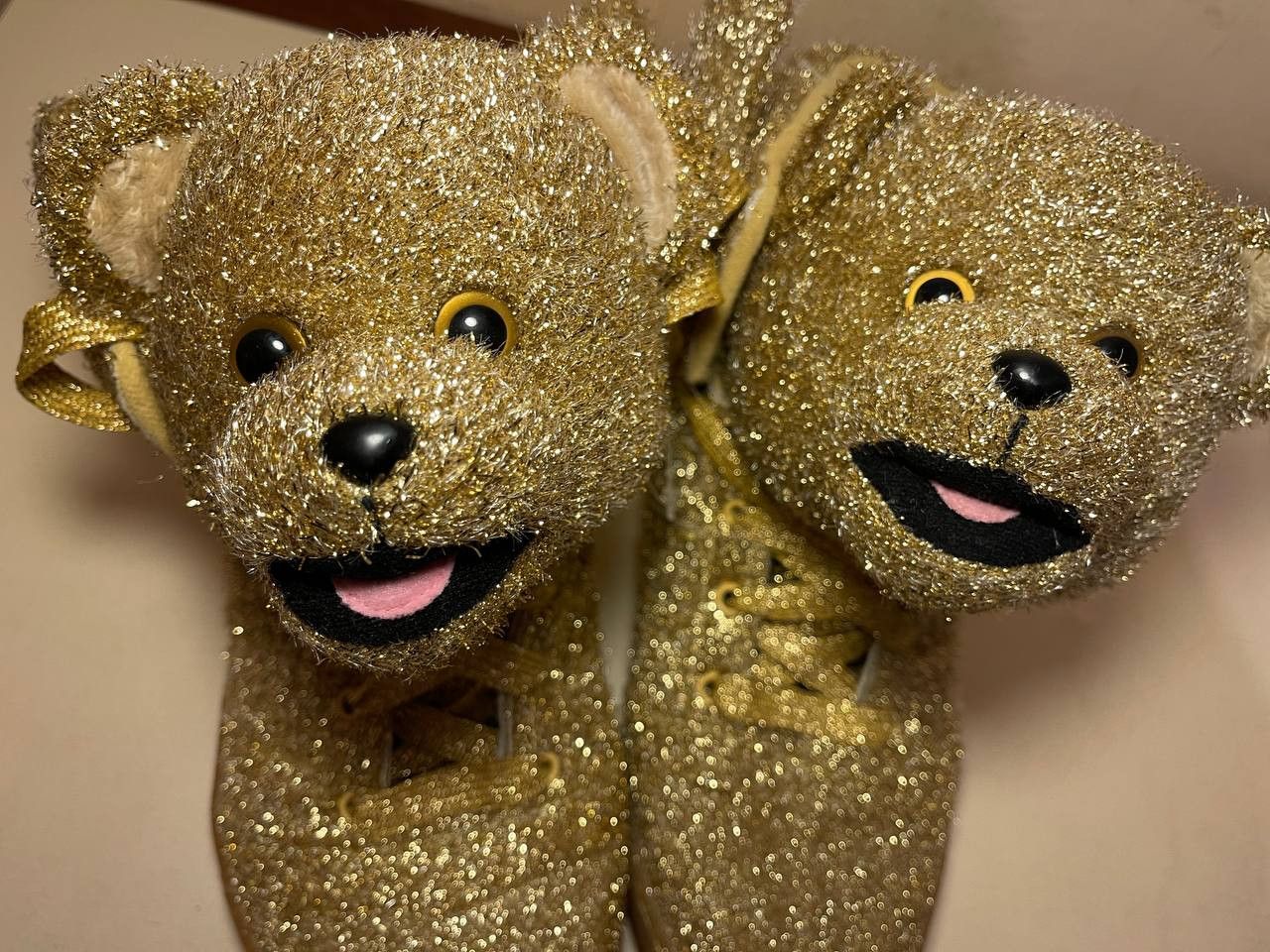Adidas × Jeremy Scott ADIDAS JEREMY SCOTT sneakers, BEAR, Tinsel Gold shoes G96188 Size US 9 / EU 42 - 2 Thumbnail