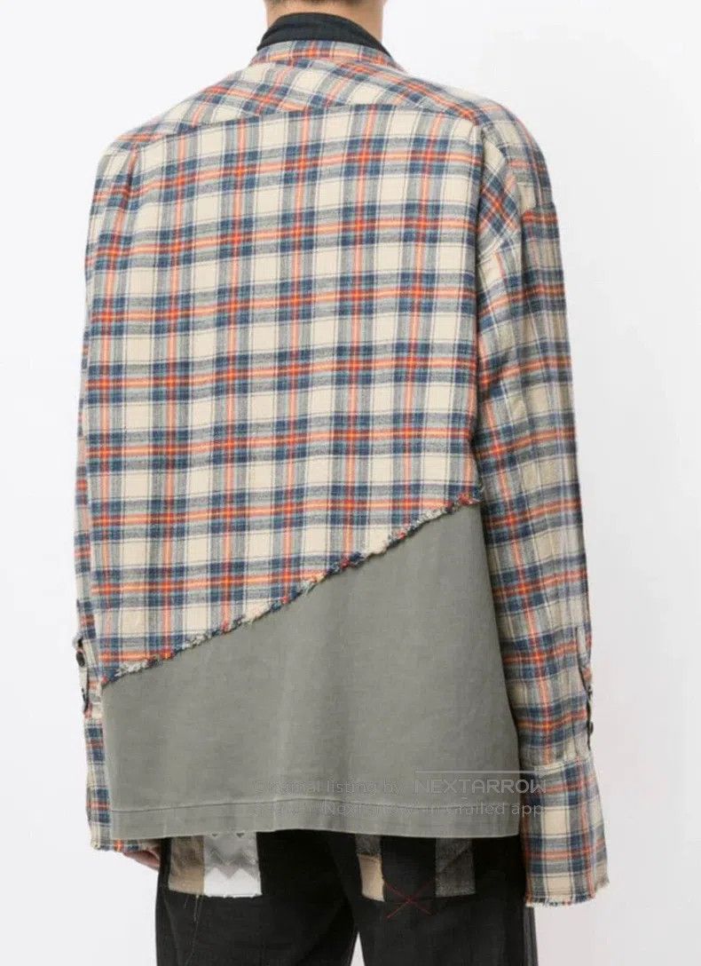 Greg Lauren Greg Lauren Plaid Spliced Men's Shirt Size US S / EU 44-46 / 1 - 2 Thumbnail