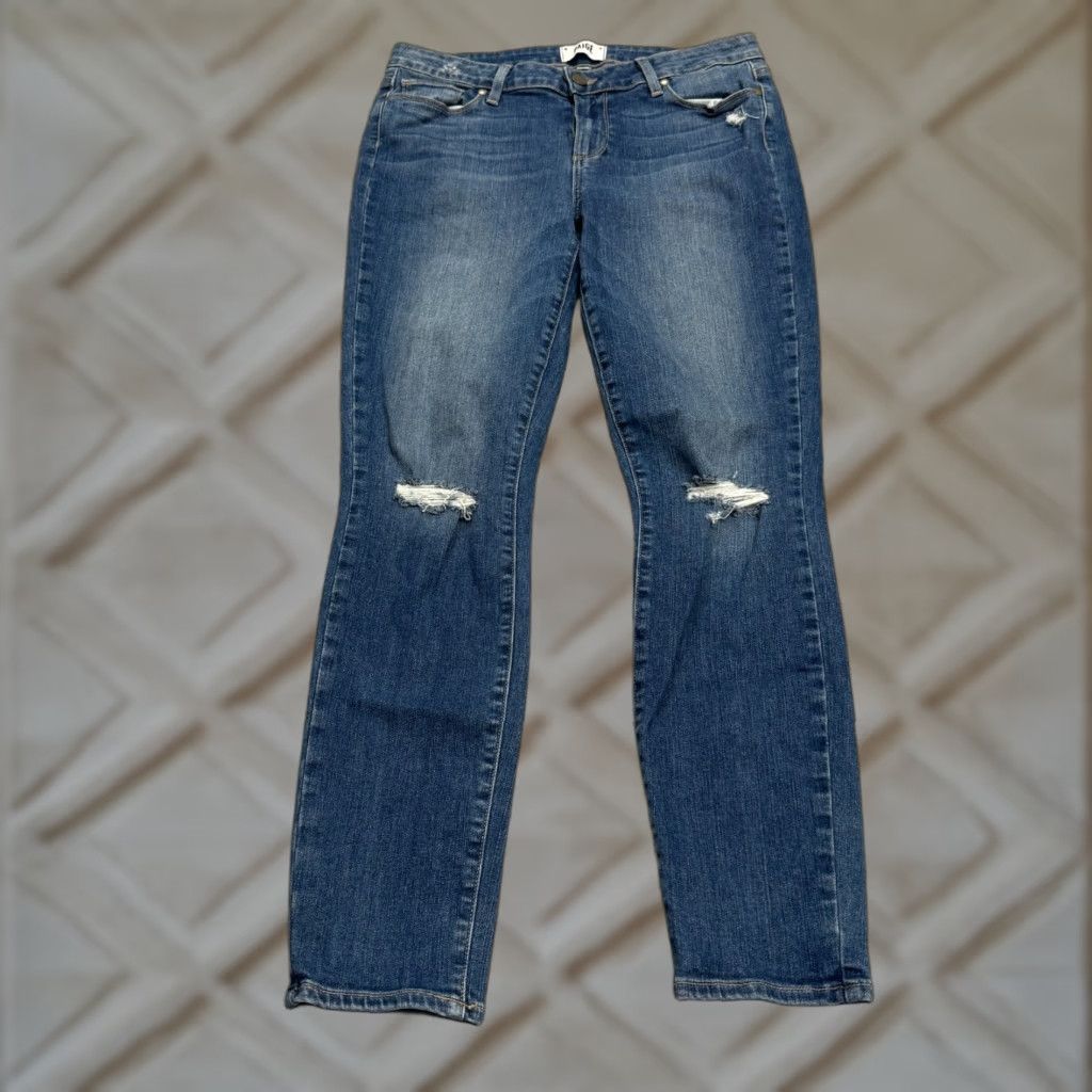 Paige VINTAGE Paige Verdugo Ankle Skinny Denim Jeans Womens 31 Blue Medium Wash Casual Classic Size 24" / US 00 / IT 34 - 1 Thumbnail