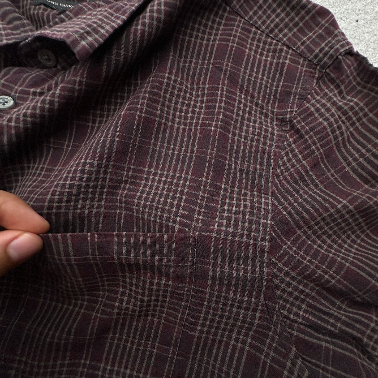 John Varvatos John Varvatos USA Plaid Long Sleeve Button Up Shirt Large Size US L / EU 52-54 / 3 - 7 Thumbnail