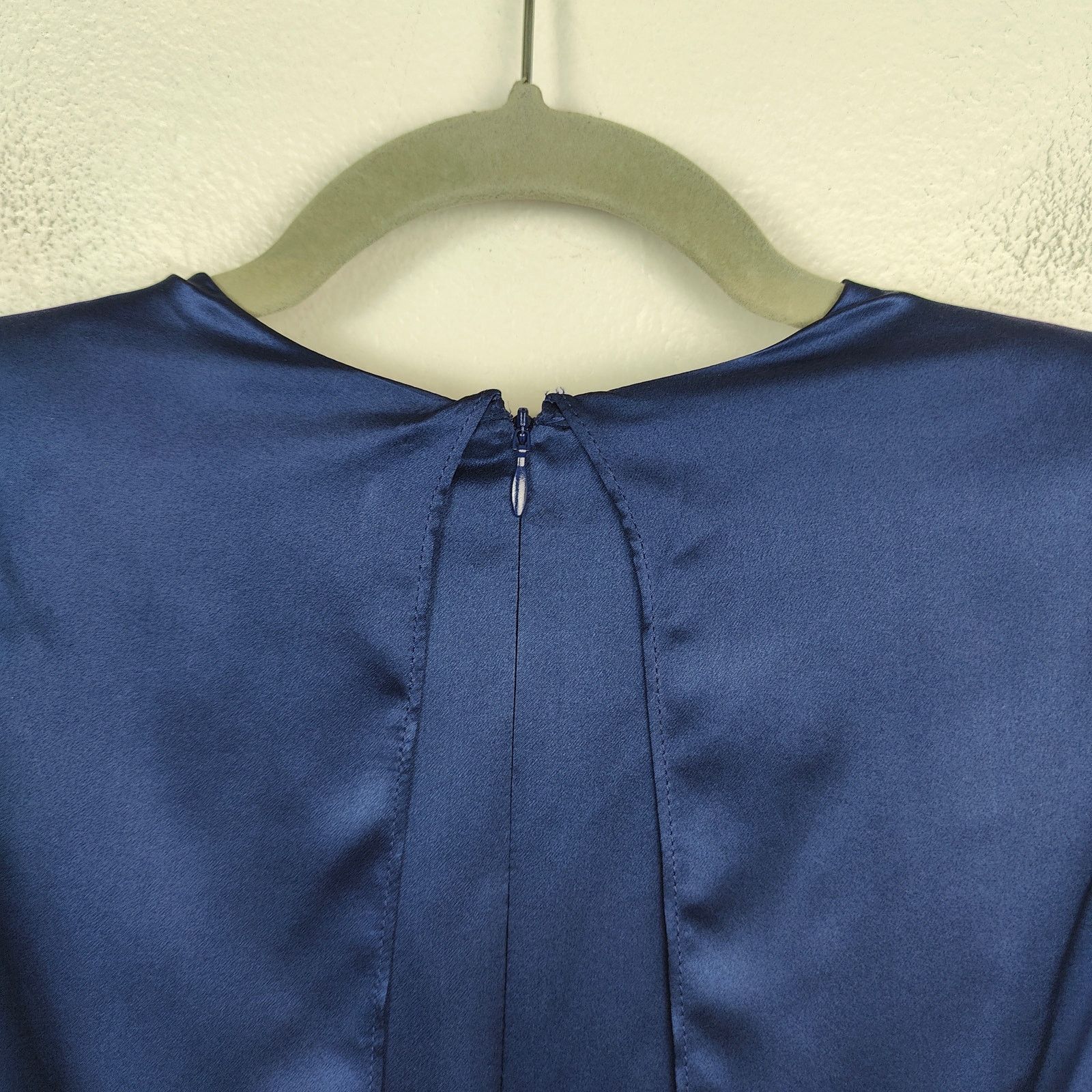 Amanda Uprichard Amanda Uprichard Aisling Dress Womens Small Navy Blue Size S / US 4 / IT 40 - 4 Thumbnail