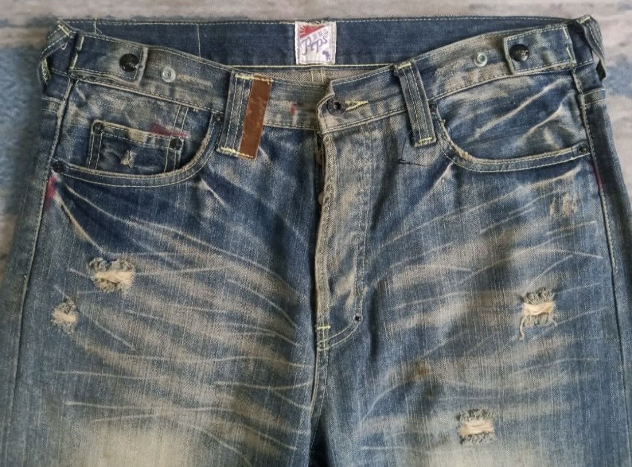 Prps FIRE 🔥 PRPS FLARE JEANS SPLATTED COLOUR DISTRESSED Size US 35 - 3 Thumbnail
