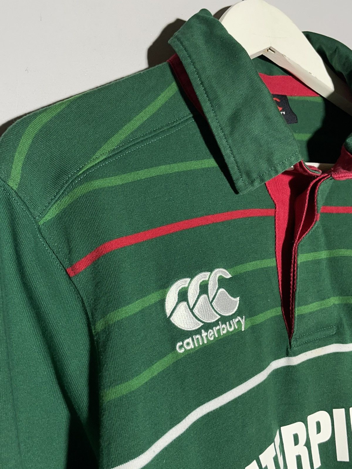 Canterbury of New Zealand Leicester Tigers Canterbury Rugby Y2K Long Sleeve Size US L / EU 52-54 / 3 - 4 Thumbnail