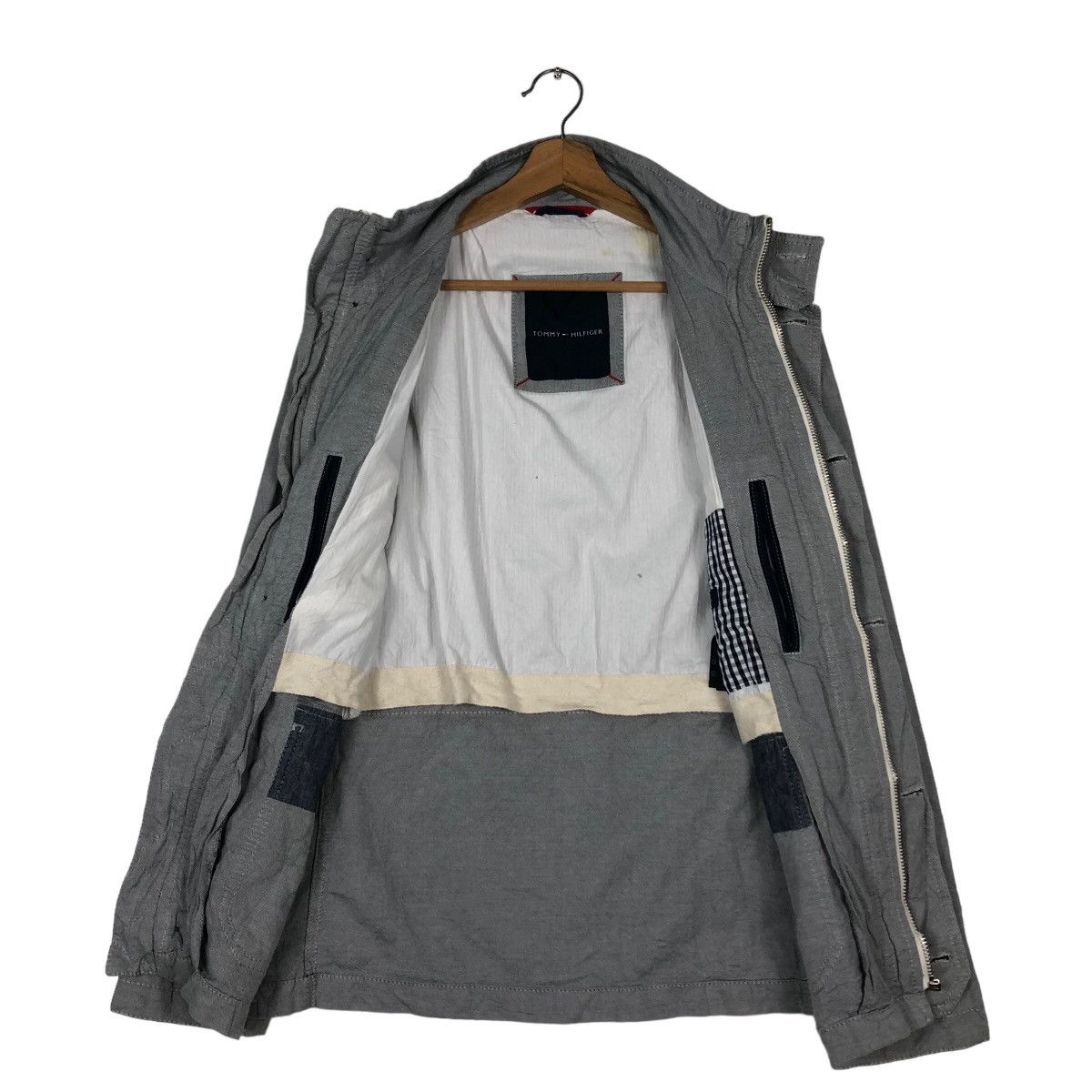 🔥Vintage Chore Biker Jacket Tommy Hilfiger Cargo Pocket