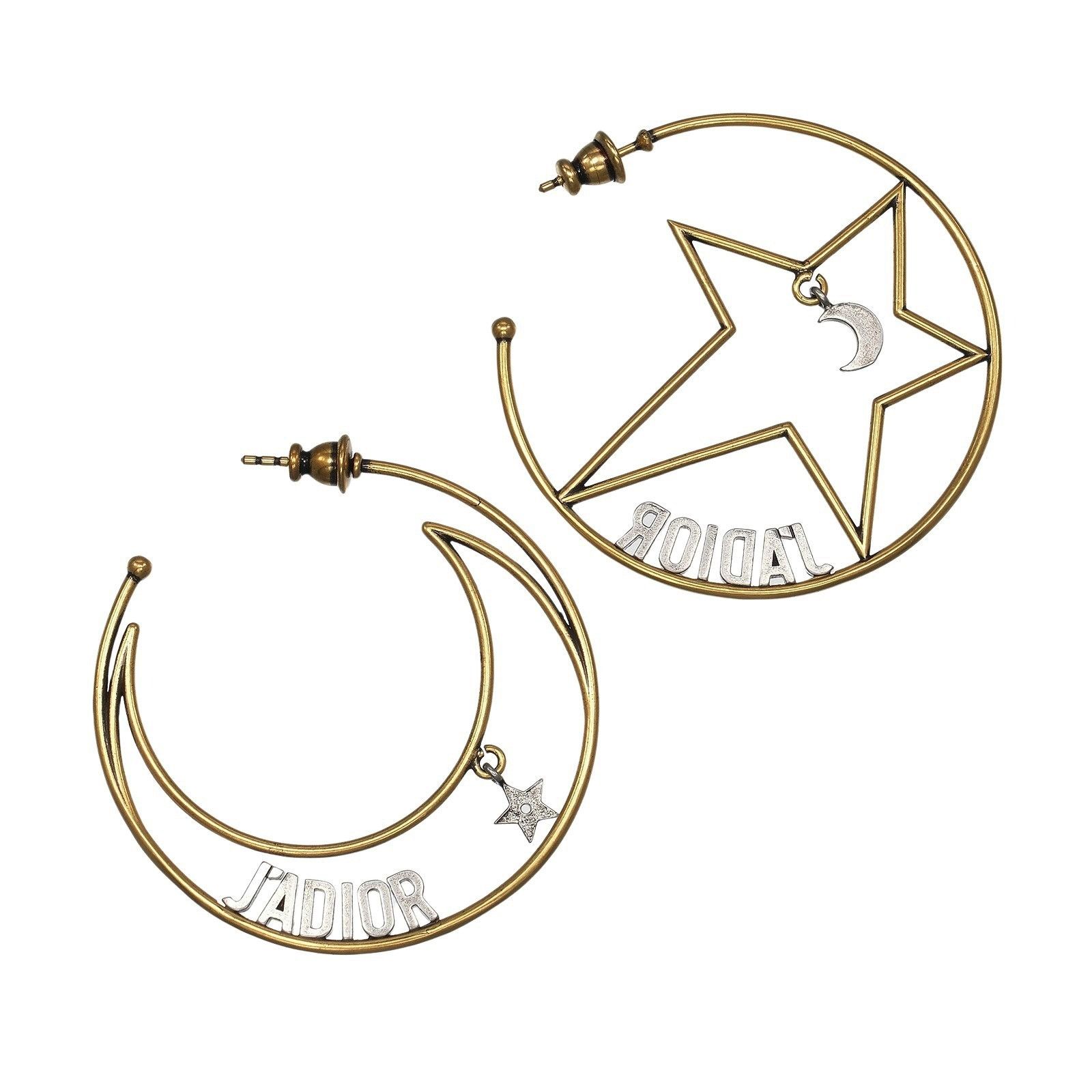 Dior Dior Dior J'ADIOR Moon & Star Earrings Metal Earrings DUTY FREE for USA Size ONE SIZE - 1 Thumbnail