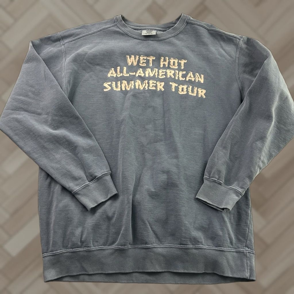 Comfort Colors All American Rejects Summer Tour 2023 Crewneck Sweatshirt Men L Blue Size US L / EU 52-54 / 3 - 1 Thumbnail