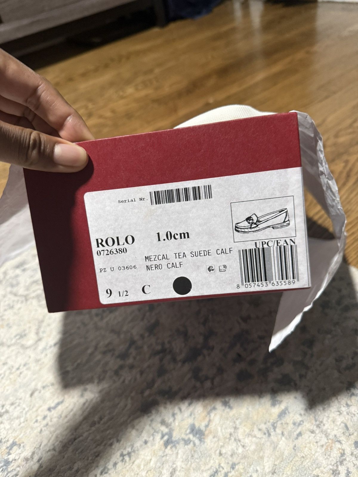 Salvatore Ferragamo Mezcal tea suede calf Nero calf (rolo) Size US 9.5 / EU 42-43 - 5 Thumbnail