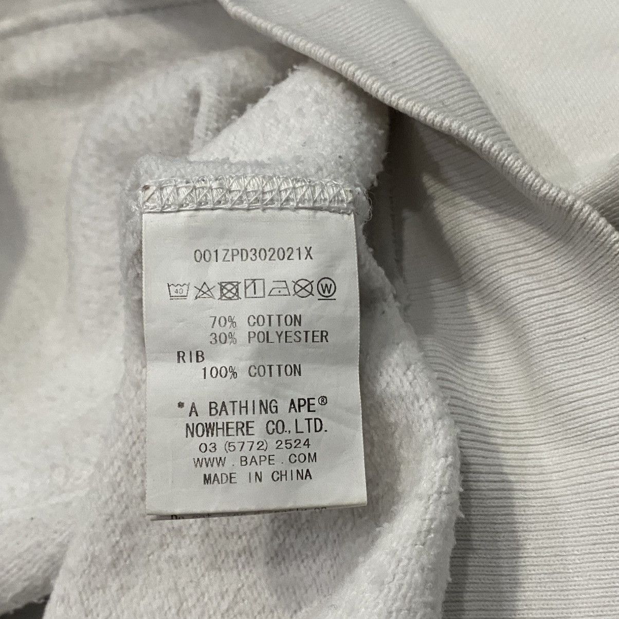 Bape Bape Shark Reflective White Fullzip Hoodie Size S / US 4 / IT 40 - 3 Thumbnail