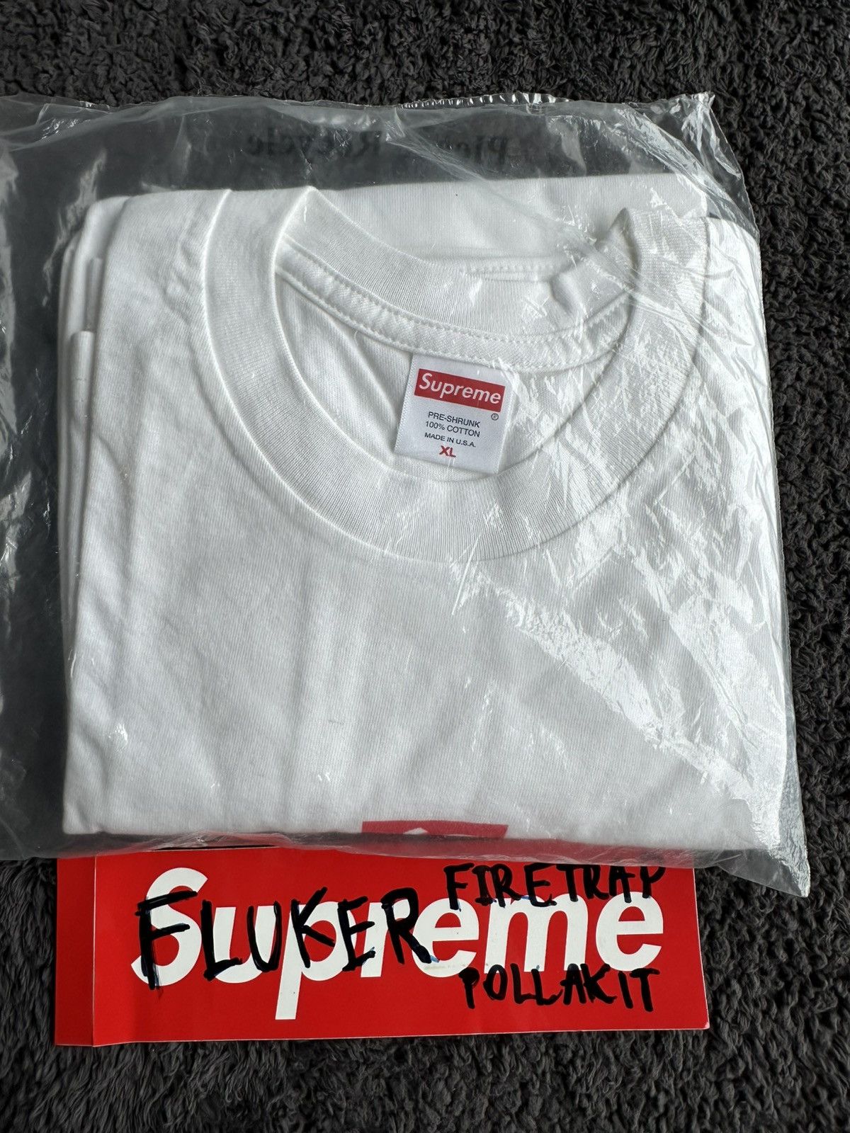Supreme Supreme Cross Box Logo Tee White XL Size US XL / EU 56 / 4 - 5 Thumbnail