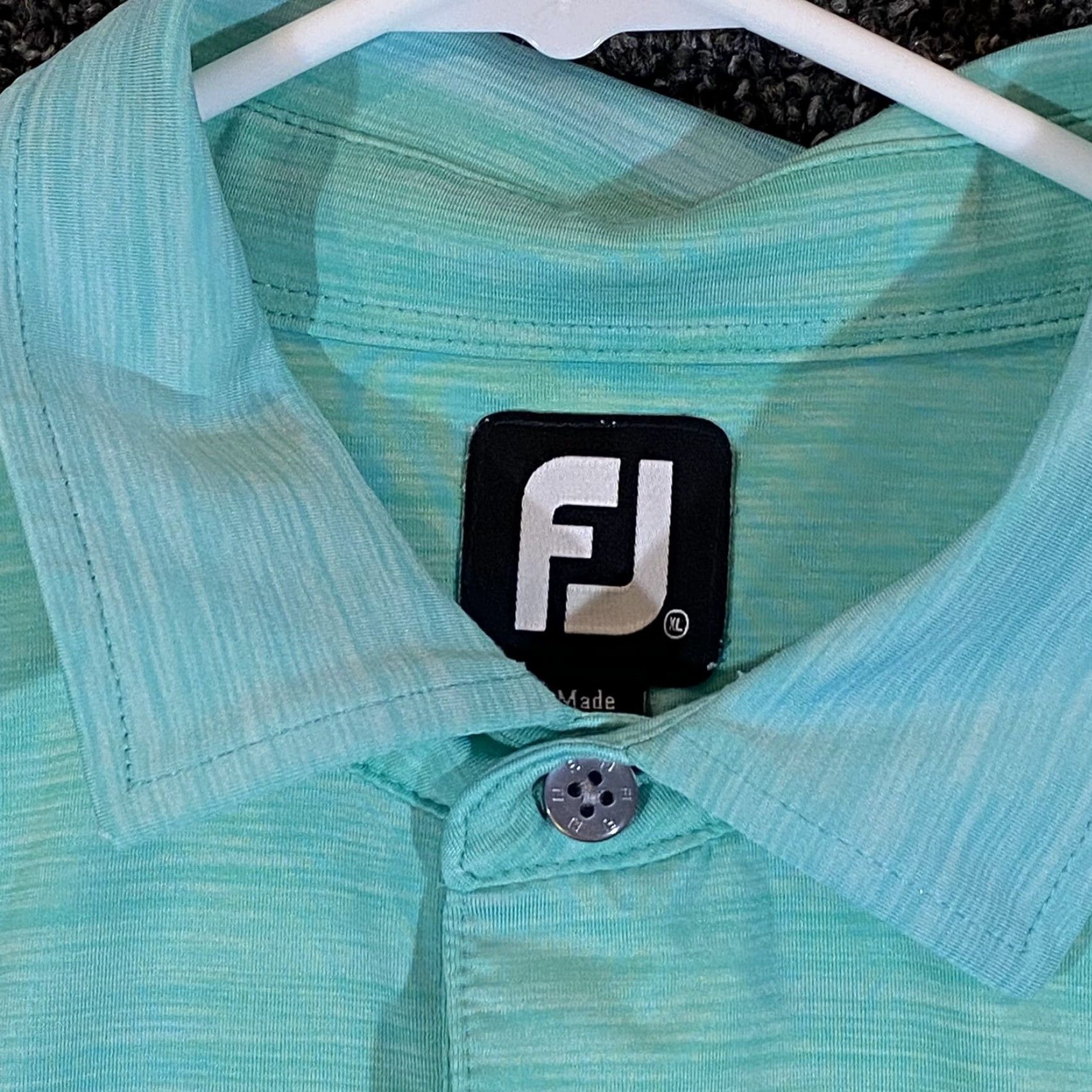 Footjoy FootJoy Polo Shirt Mens XL Green Striped Performance Active Golf Sport Stretch Shirt Size US XL / EU 56 / 4 - 3 Thumbnail