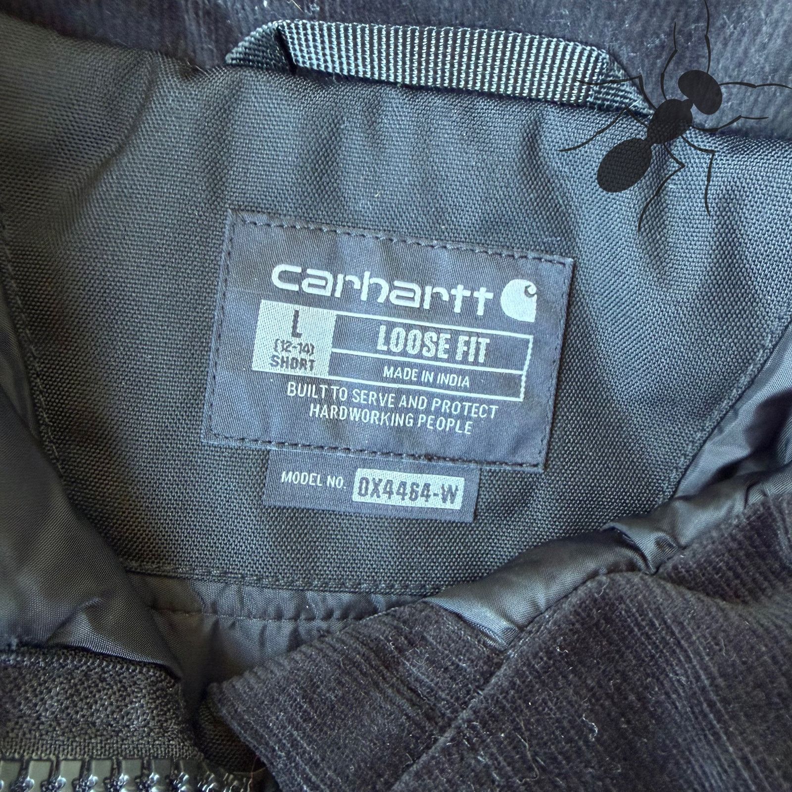Carhartt × Vintage Carhartt black cropped quilted work wear jacket Size US L / EU 52-54 / 3 - 6 Thumbnail