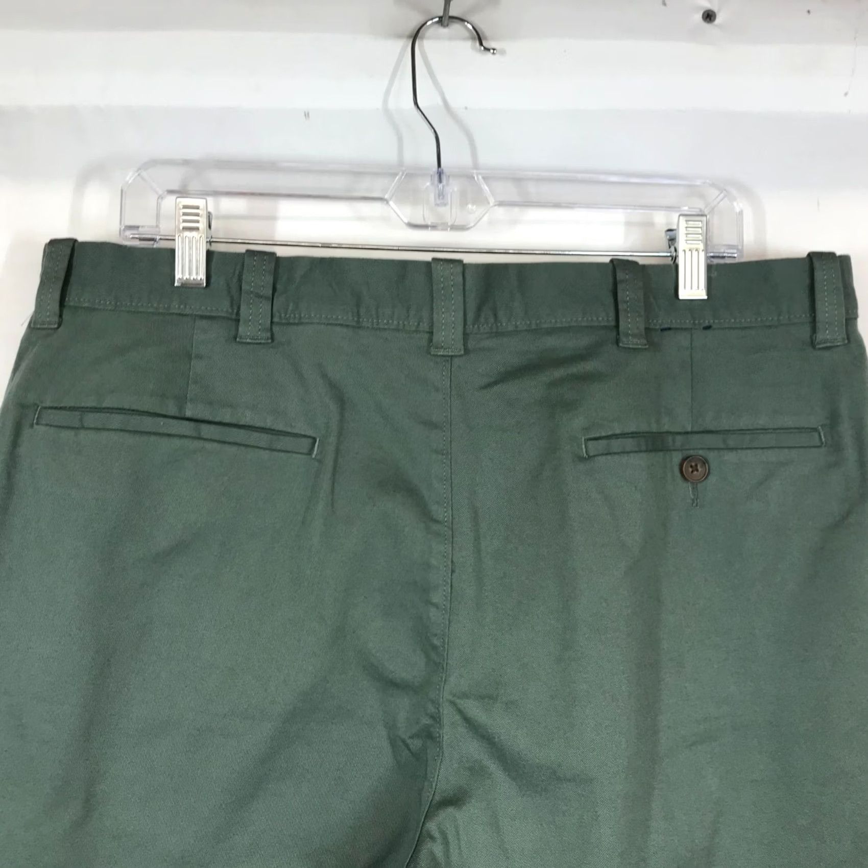 J.Crew J. CREW Mens 35 GREEN POLYESTER BLEND CHINO SHORTS Size US 35 - 5 Thumbnail