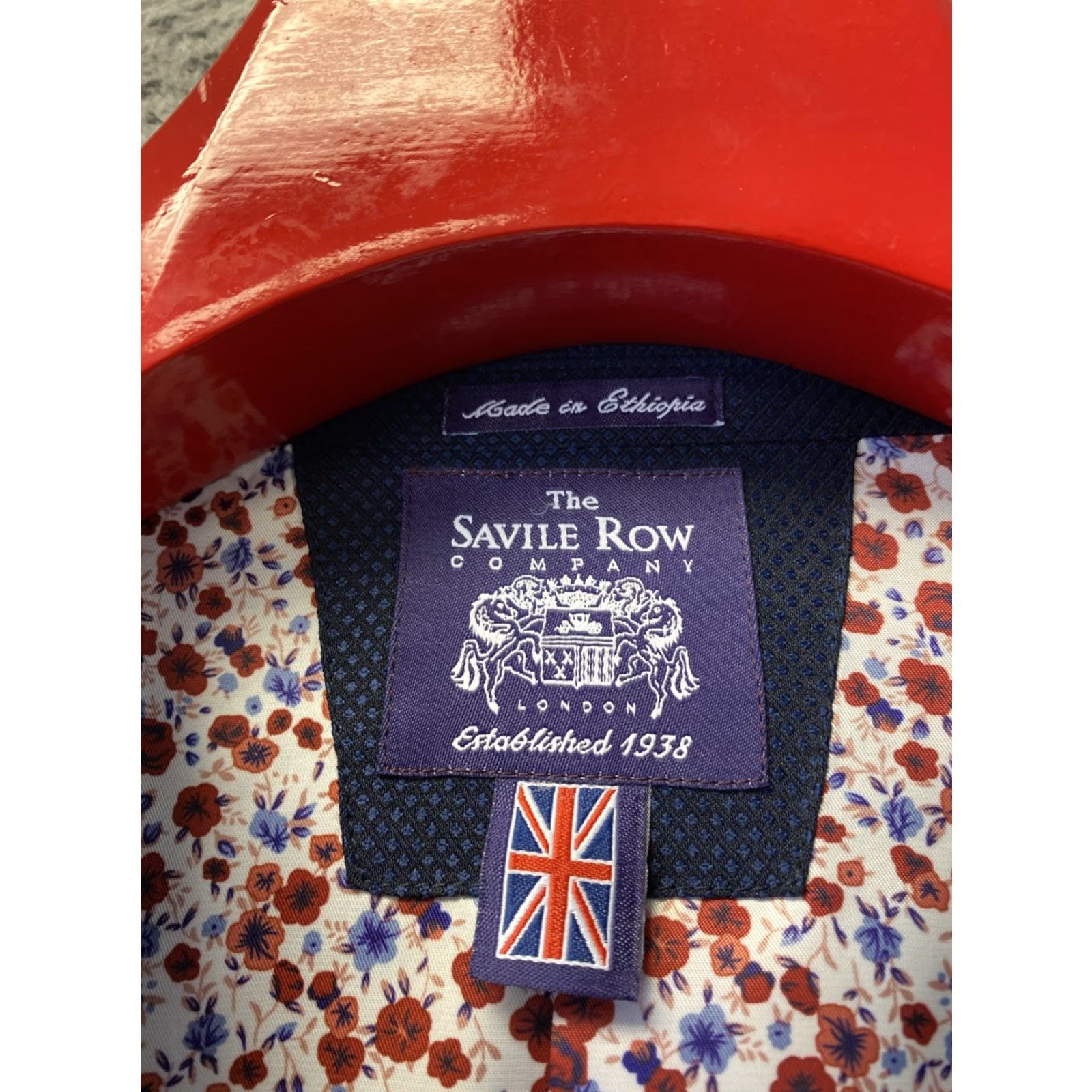Vintage Savile Row Blazer Coat Men 42R Navy Regular Check 0639 NWOT Size 42R - 3 Thumbnail