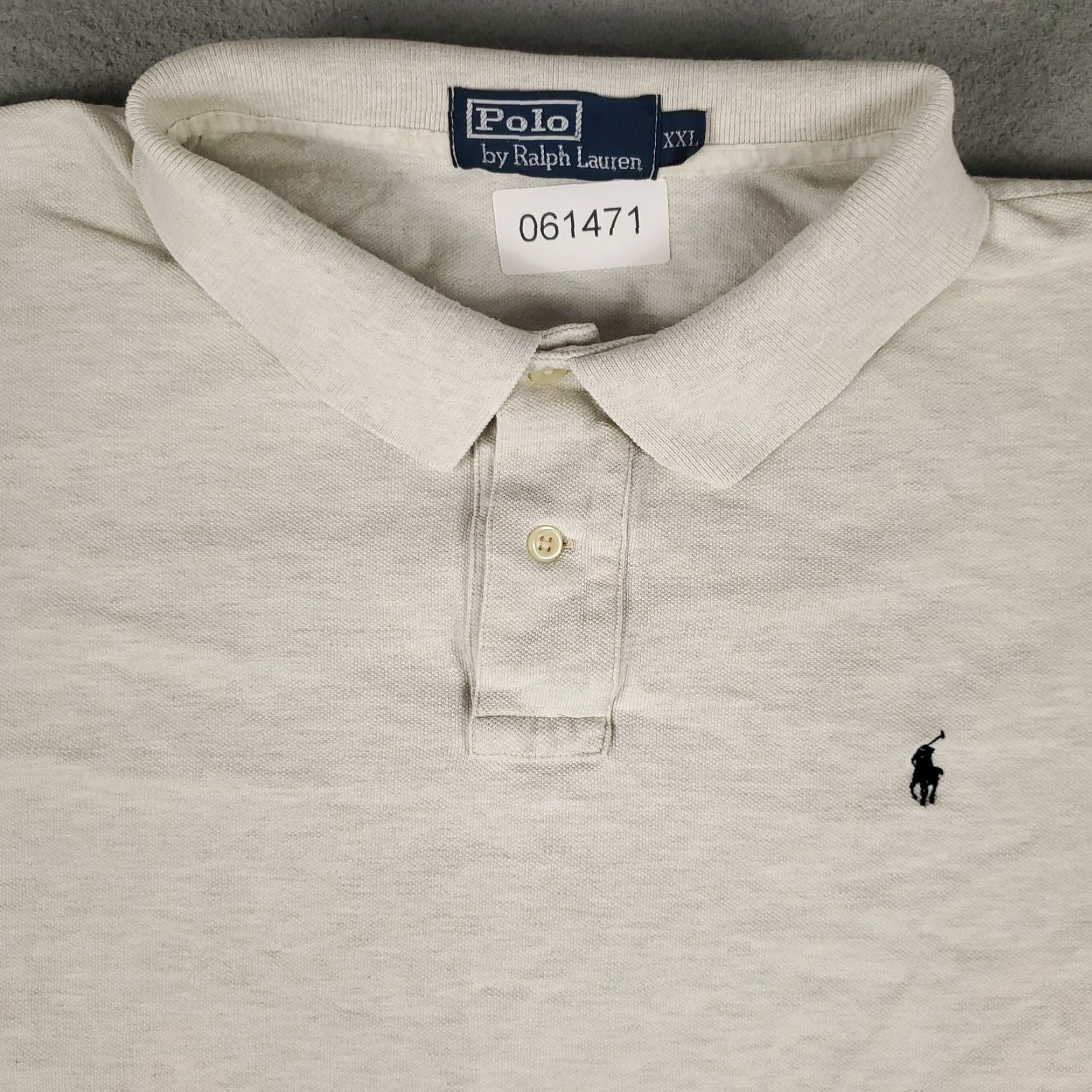 Polo Ralph Lauren VINTAGE Polo Ralph Lauren Shirt Mens 2XL Beige Classic Fit Long Sleeve Embroidered Pony Mens Size US XXL / EU 58 / 5 - 2 Thumbnail