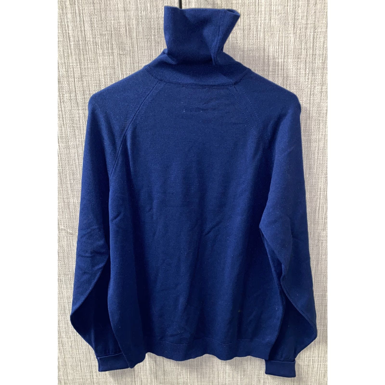 Vintage VINTAGE Thane Moc Neck Sweater Adult Large Blue Solid Mens Size US L / EU 52-54 / 3 - 4 Thumbnail