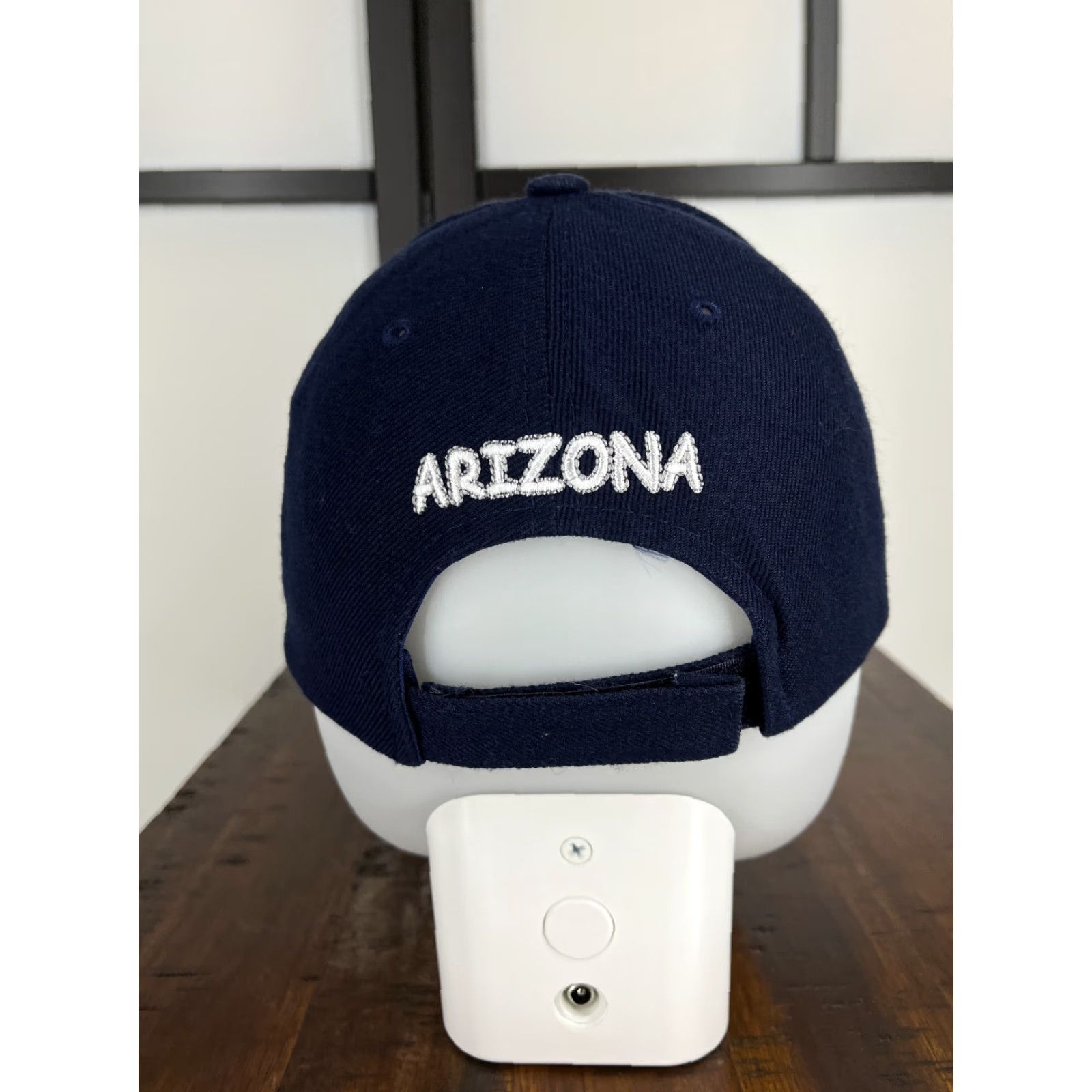 Vintage Arizona Santo Cap Hat Cap Adjustable Adult Blue Embroidered Desert Cactus 100% Acrylic Size ONE SIZE - 7 Thumbnail
